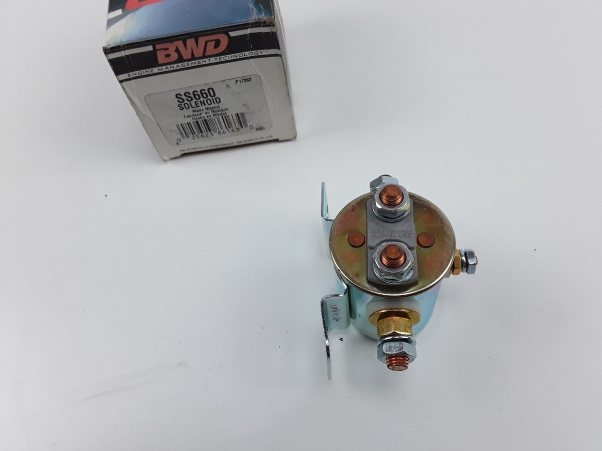Starter Solenoid 12V 85 A 10-32 thread and 5/16"-24 thread copper terminal 5