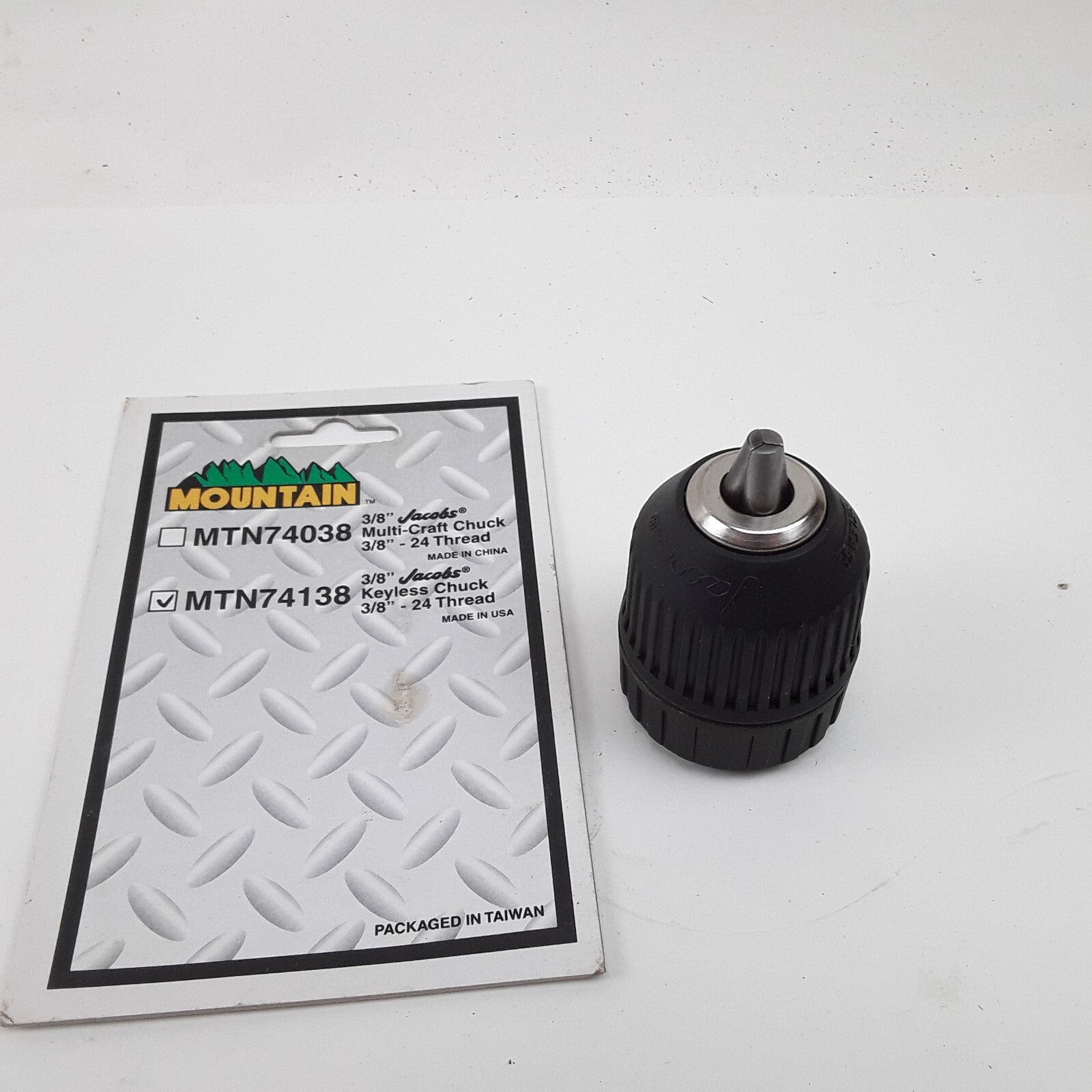 Mountain MTN74038 - 3/8" Jacobs Multi-Craft Chunk 3/8" - 24 Thread For Drill