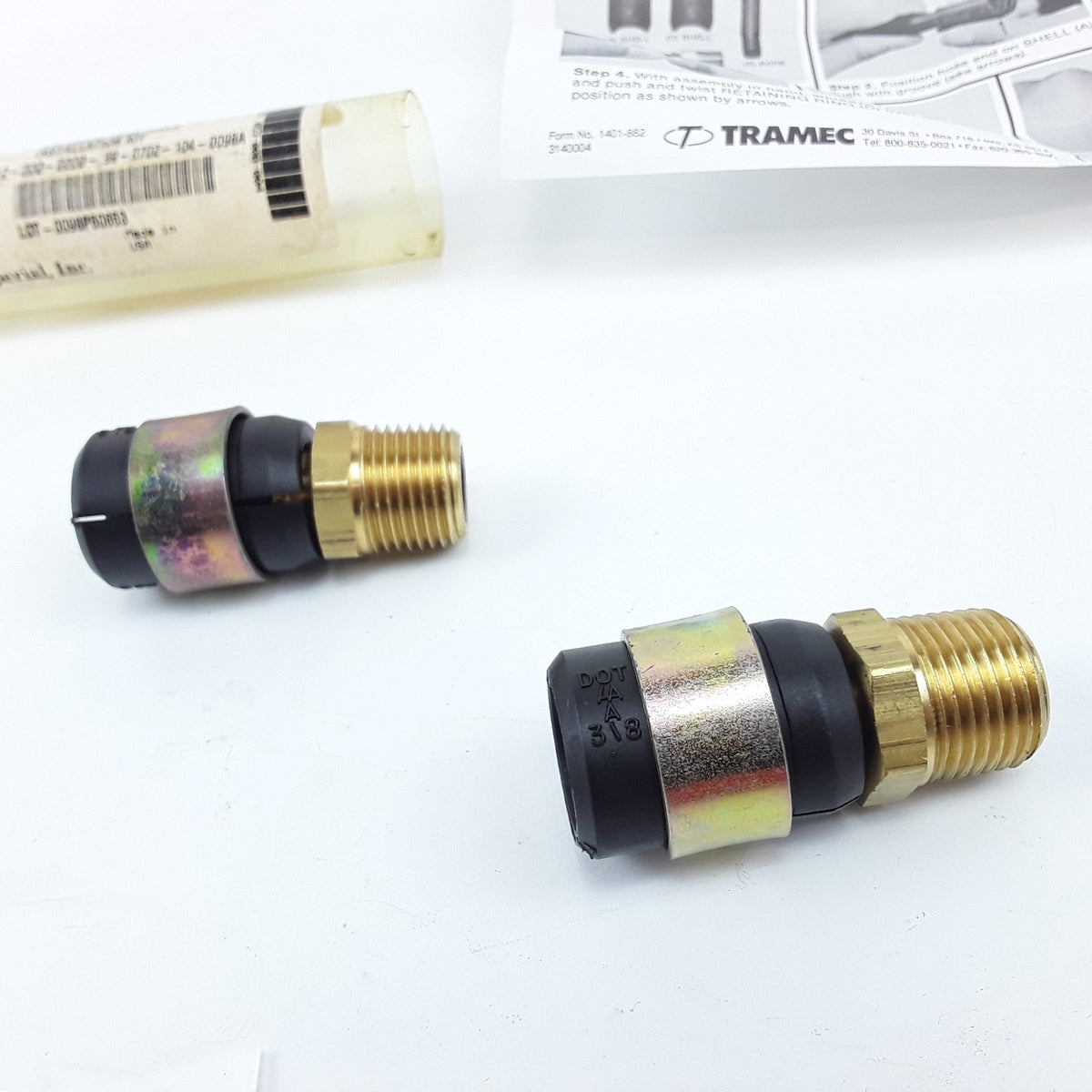 Air Brake Hose Field Installation Kit 2 1/2 NPTF Swivel End 31403 For 3/8" Hose