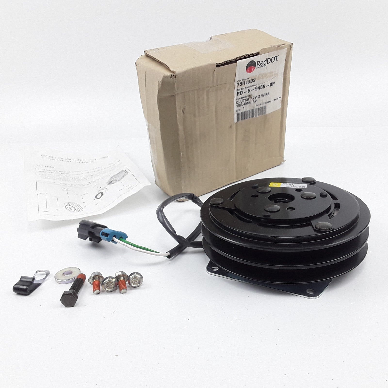 Red Dot 75R1302 Clutch Assembly 12V 2-Wire For Heavy Duty Trucks