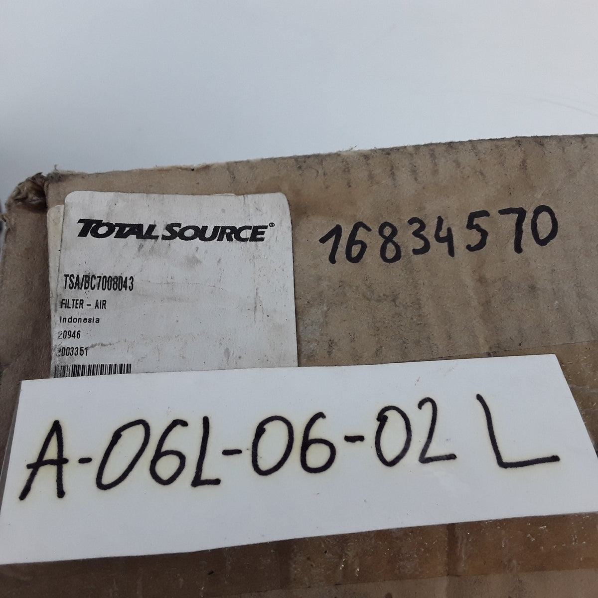 TotalSource 16834570 BC7008043 Outer Air Filter Fits Heavy Duty Forklifts