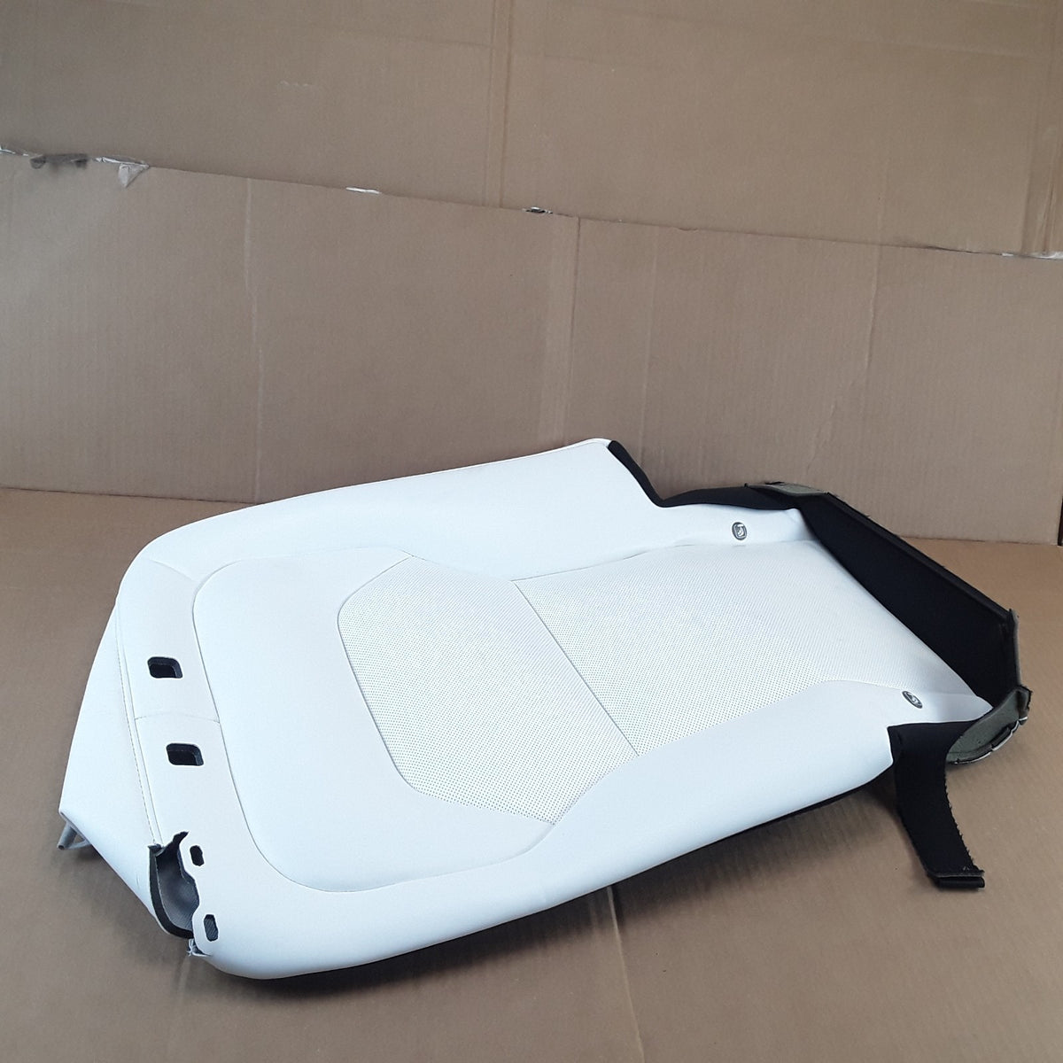 2049614-02-F Left White 2nd Row Seat Back Soft Trim Cover For Tesla Model Y OEM