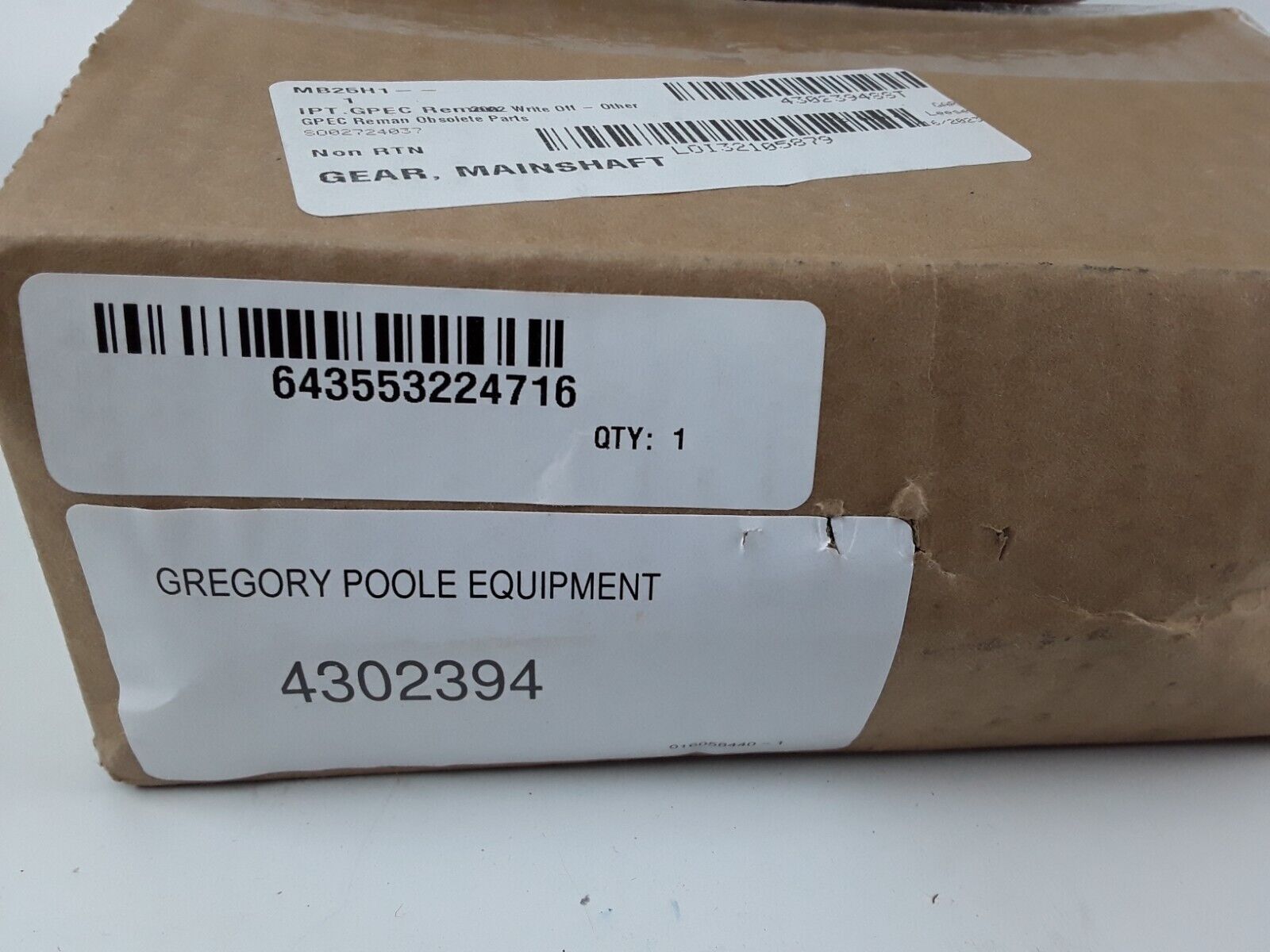 FOR Eaton 4302394 Gear Main Shaft Transmission RTLO 12713 14718 14918 14713 - HotCarParts