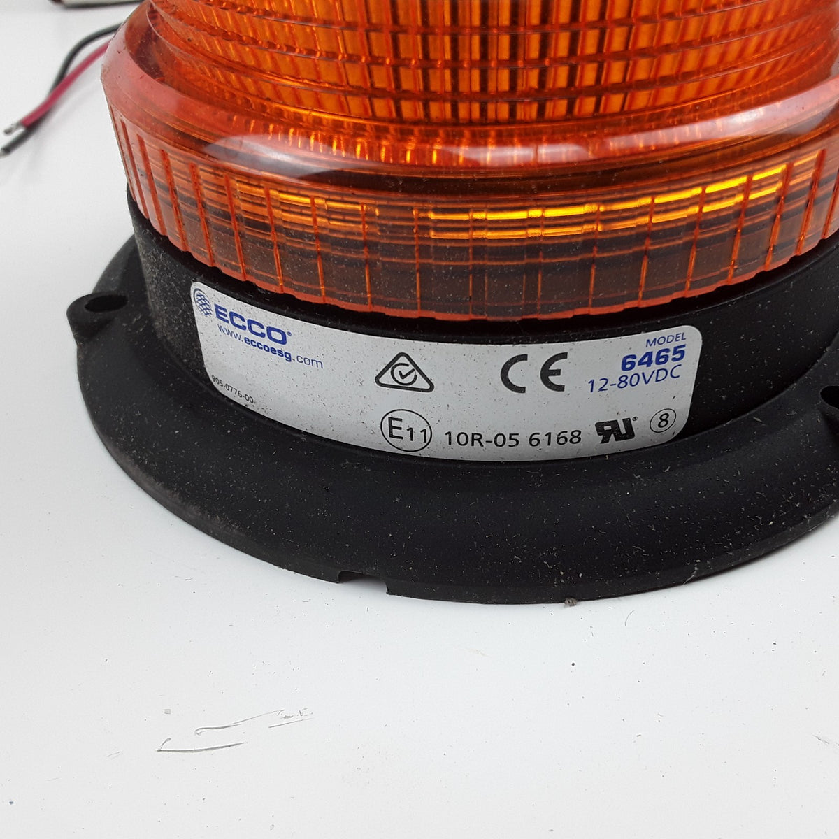 Ecco 6465A Amber Compact low profile Emergency Flashing Beacon Amber Light