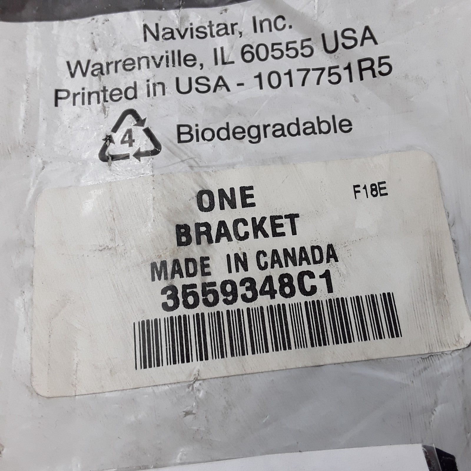 International 3559348C1 Trailer Receptacle Socket Bracket For Navistar Trucks