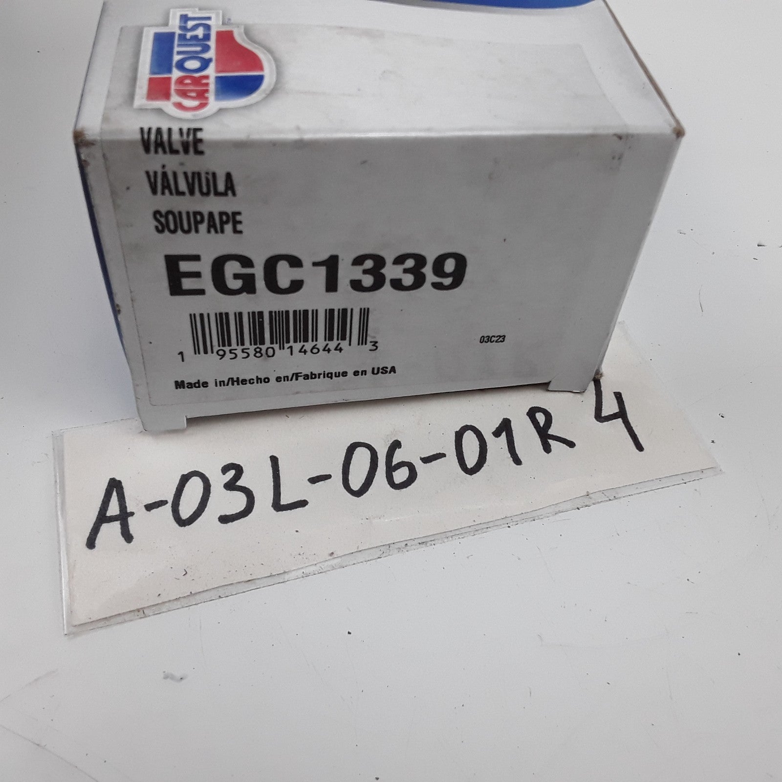 Carquest EGC1339 Exhaust Gas Recirculation (EGR) Valve For Chevrolet Camaro 1974