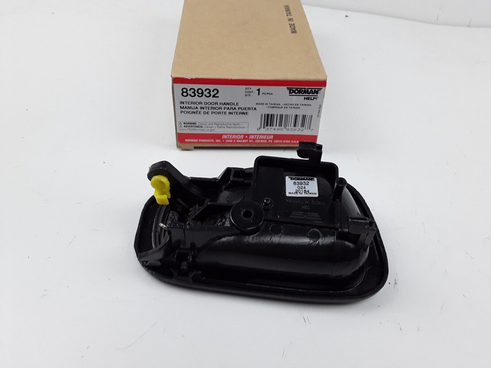 Interior Door Handle Dorman 83932 fits 1998-2002 Toyota Corolla Rear Left Black - HotCarParts