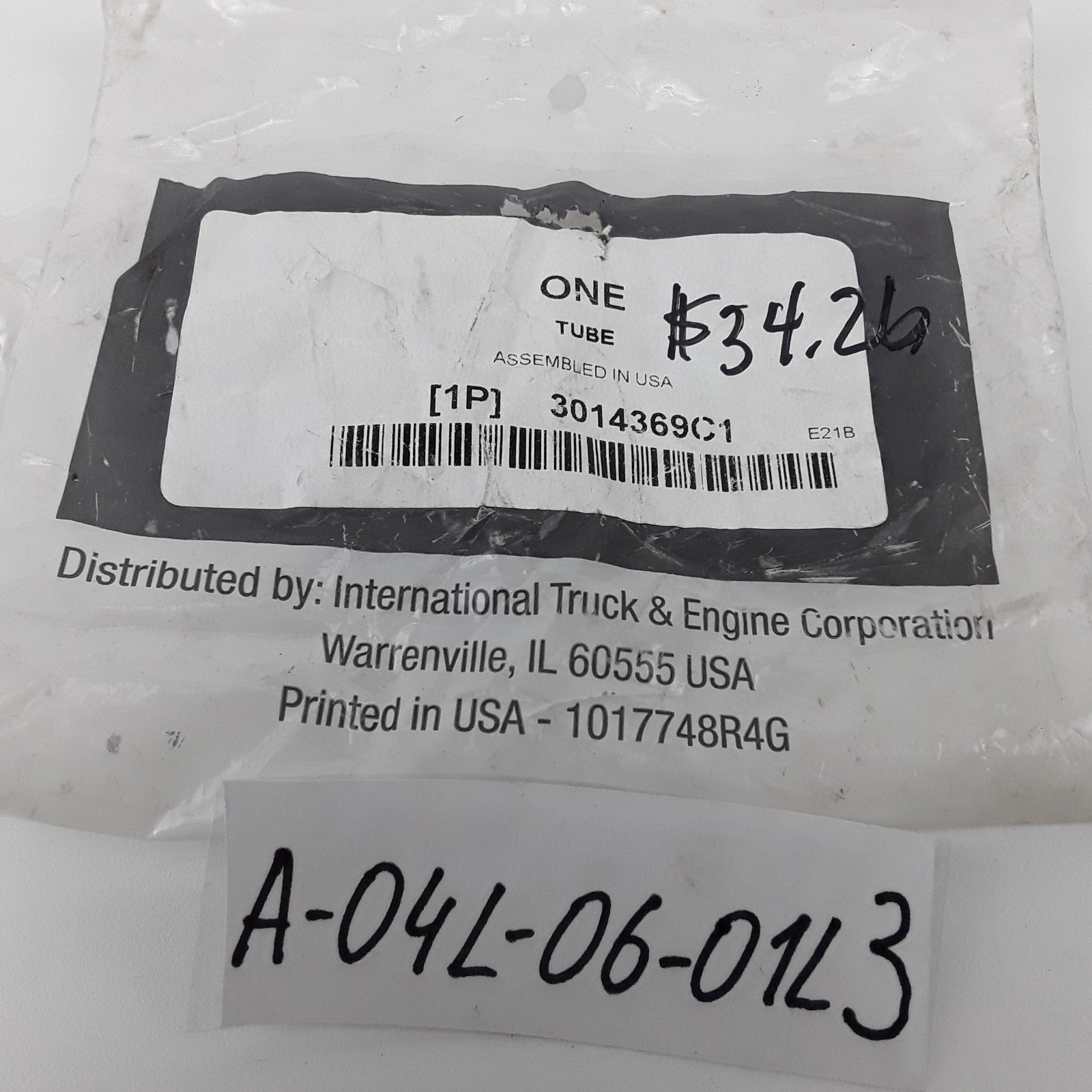 International 3014369C1 Engine Cylinder Head Tube 72.2 x 60 For Navistar Trucks