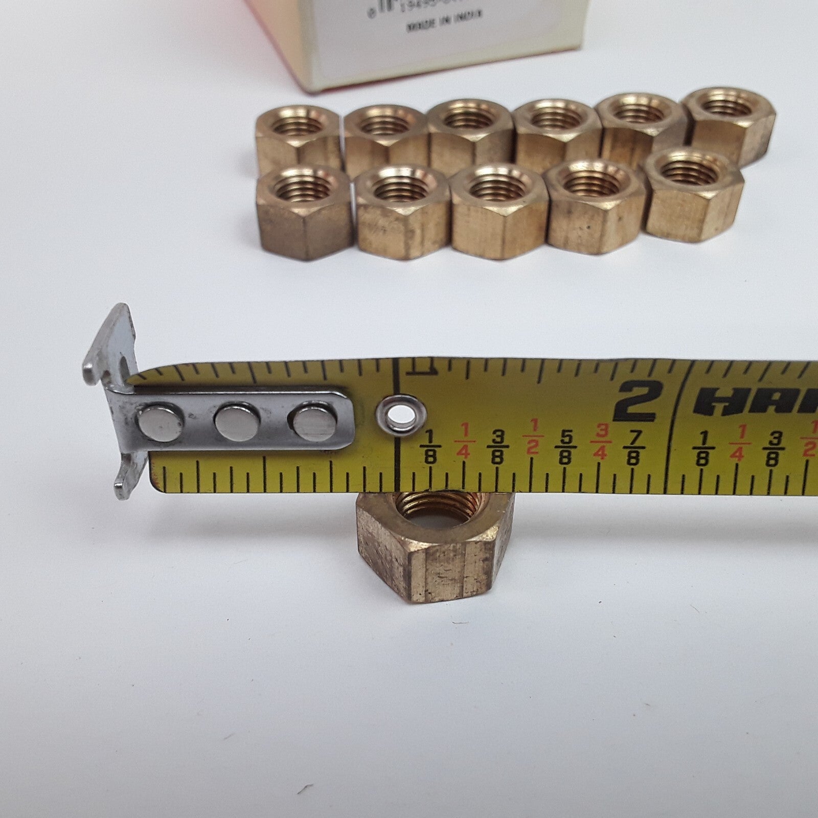 Multi-Purpose Corrosion-Resistant Hex Nuts - Stud (Brass and Steel) - 3/8-24In