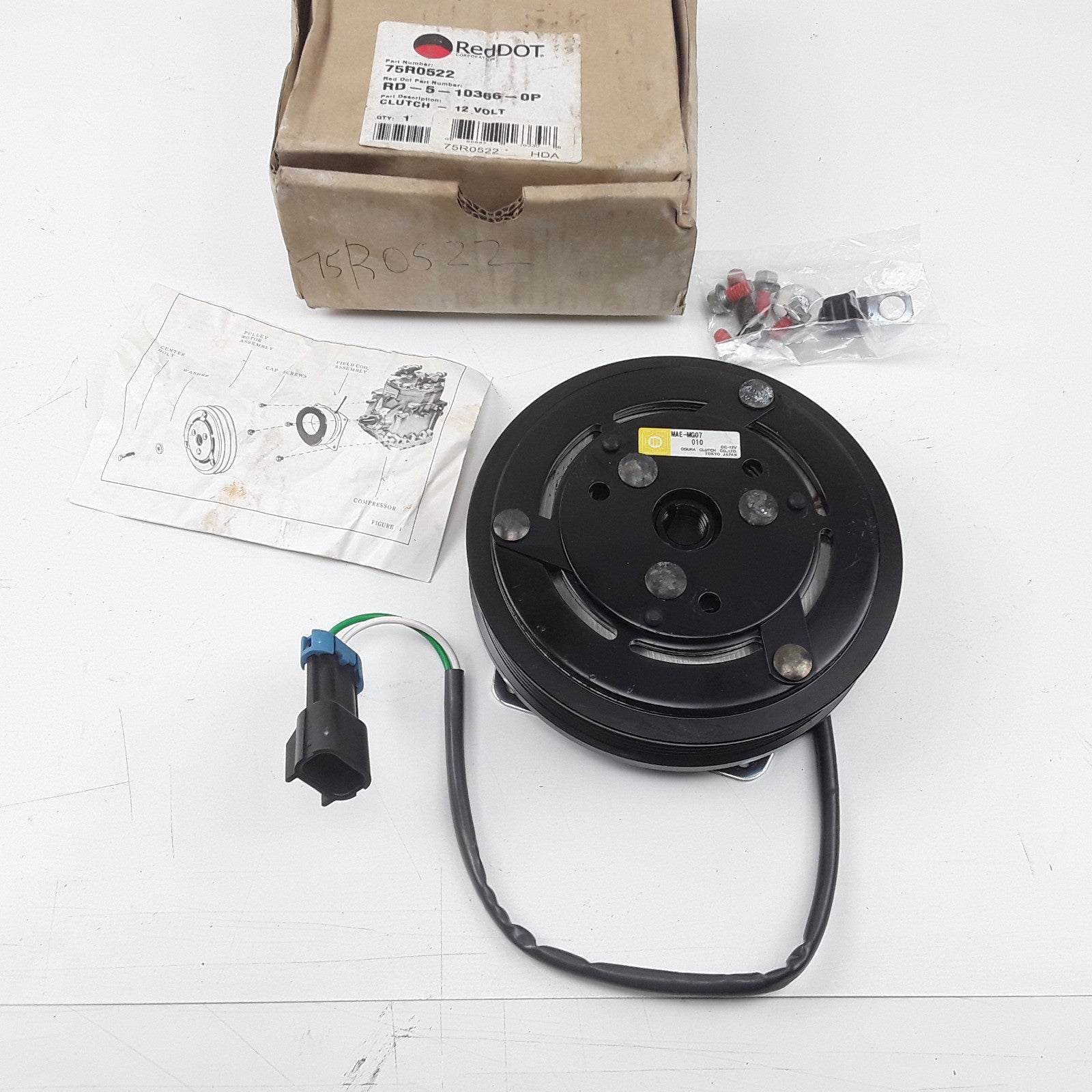 Red Dot 75R0522 Clutch Assembly w/ Coil Fits Ford F-550 Super Duty (1999-2017)