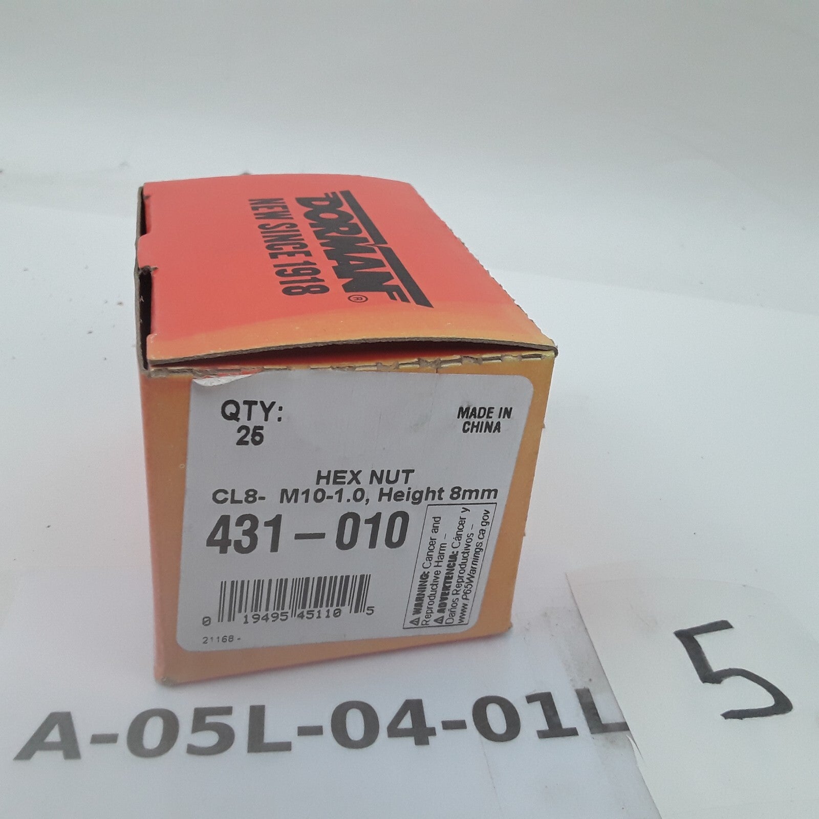 Car Truck Multi-Purpose Hex Nut-Class 8- Thread Size M10-1.0 Height 8mm Pack 26