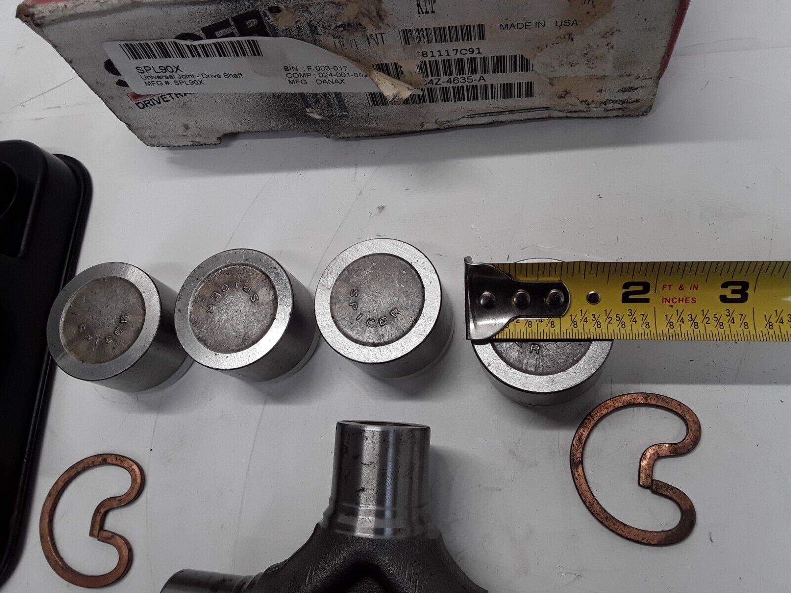 Dana Spicer SPL90X U-Joint Universal Joint Drive Shaft SPL1001X Series Greasable - HotCarParts