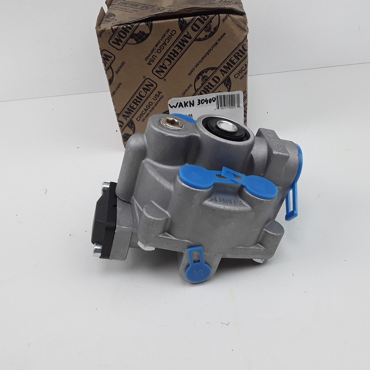 Air Brake Emergency Relay Valve - 4 Ports, 3/4" NPT Reservoir, 3/8" Delivery
