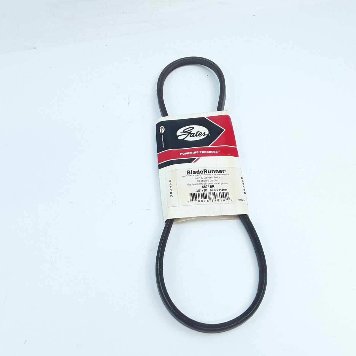 Gates 6671BR BladeRunner Belt 3/8" x 36" 9mm x 914mm For Lawn & Garden Equipment