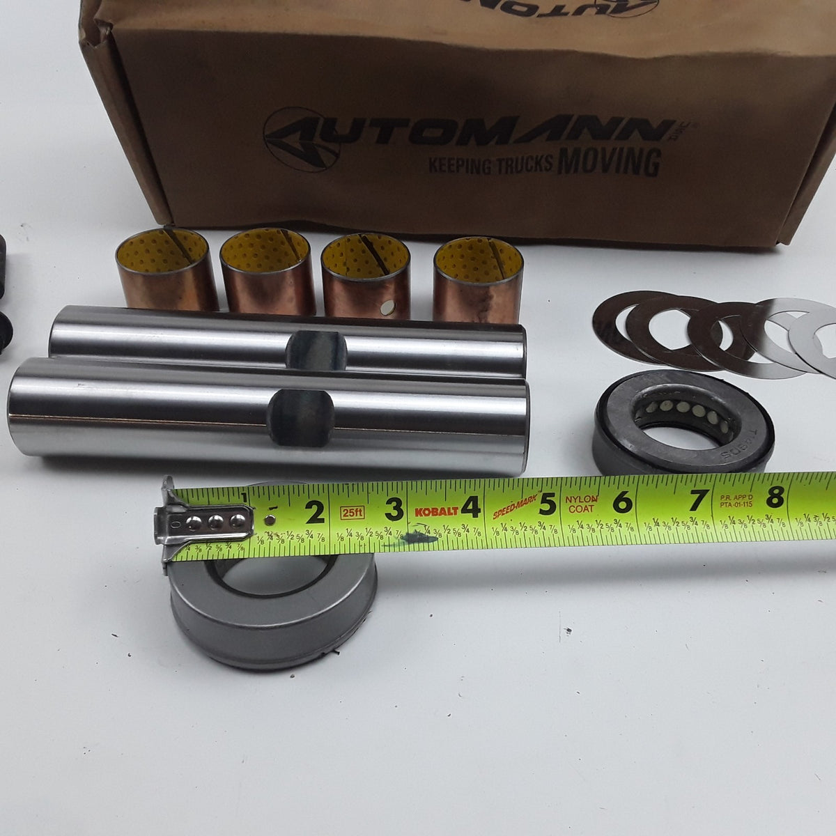 Automann 460.530C - King Pin Kit - DD Type, Composite Bushing, 7.511” Length
