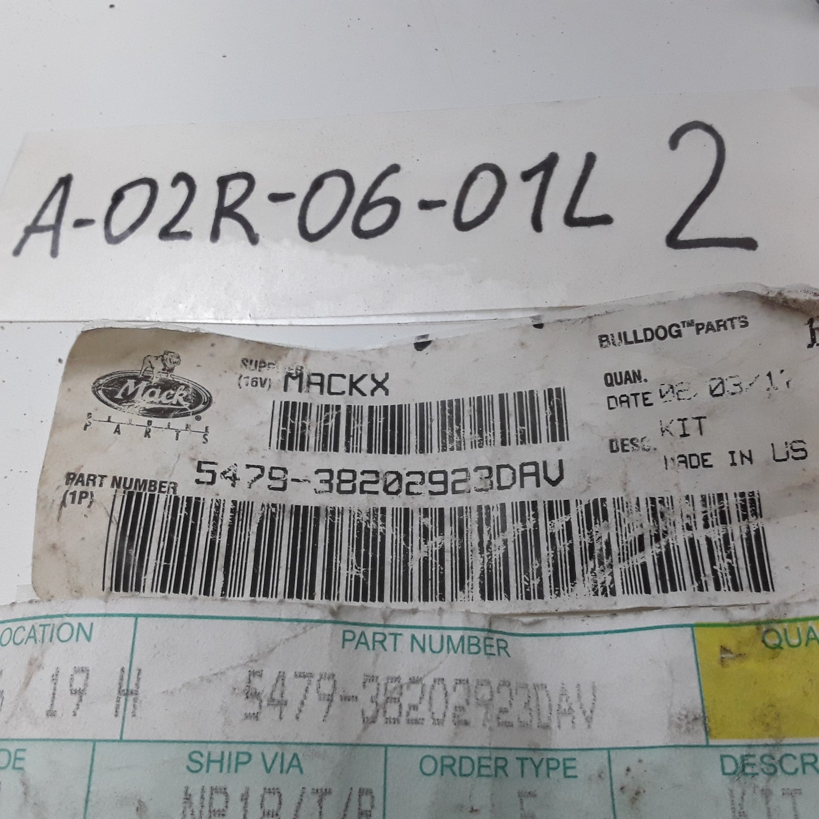Mack 5479-38202923DAV Bottom Plate Kit Assembly Heavy Duty High Performance