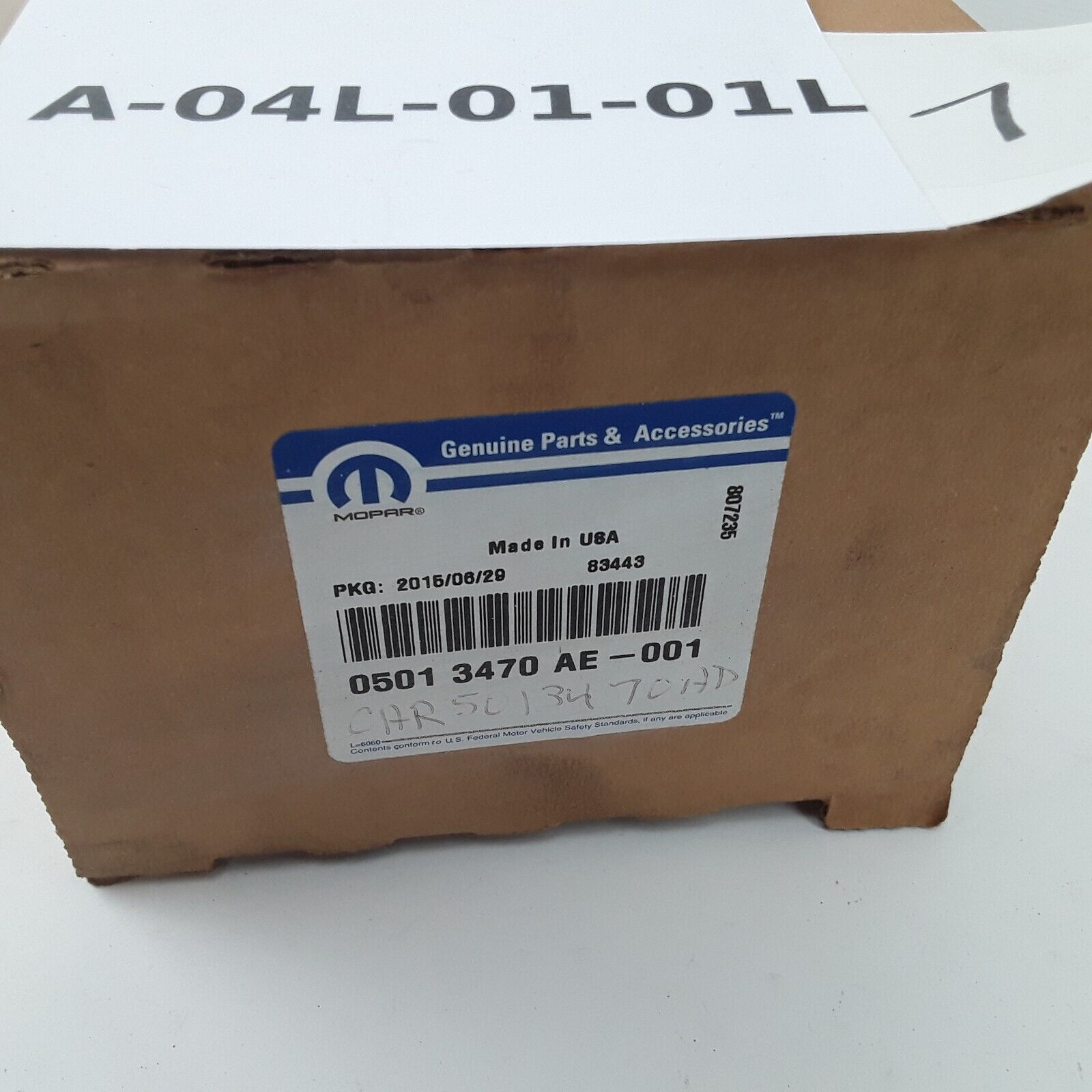 OEM Mopar 05013470AE Transmission Oil Sump Filter Kit For Chrysler, Dodge, Jeep