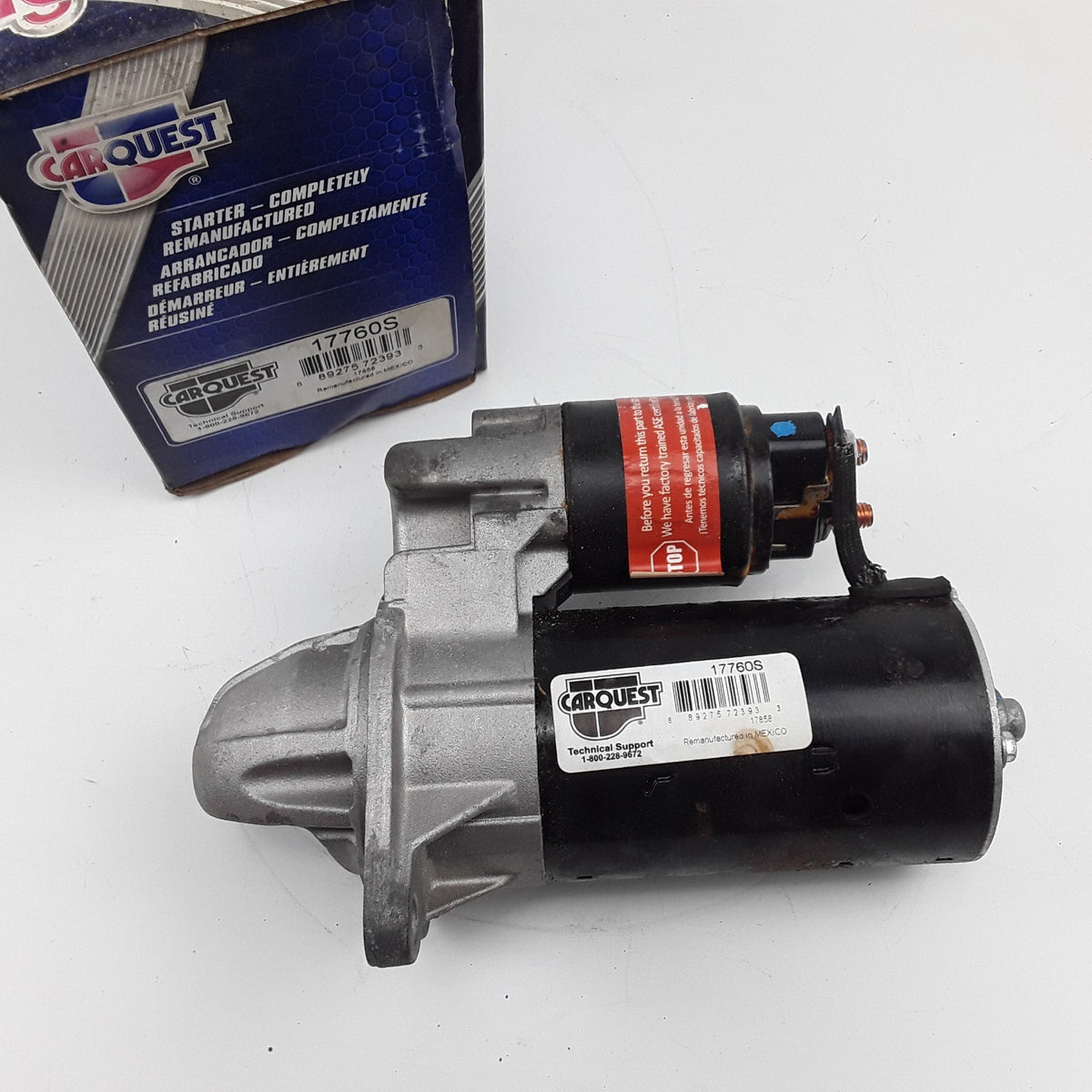 Carquest 17760S Starter Motor For Chevrolet Saturn 2000 2001 2002 2003 2004 2005