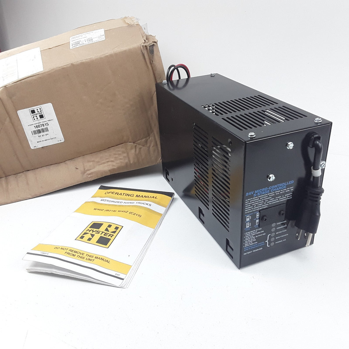 Hyster 1607815 Battery Charger For Hyster Forklift W45Z (C215) W40Z (B218) 24V