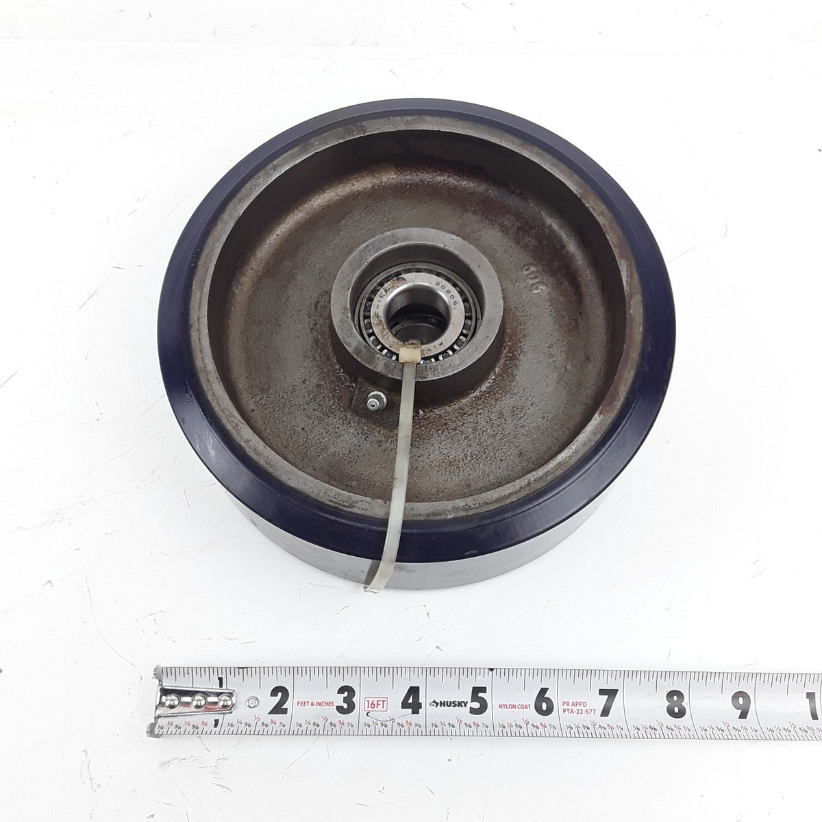 8" x 2-1/2" Industrial Polyurethane Wheel 1" Bore Cast Iron Hub Bearing