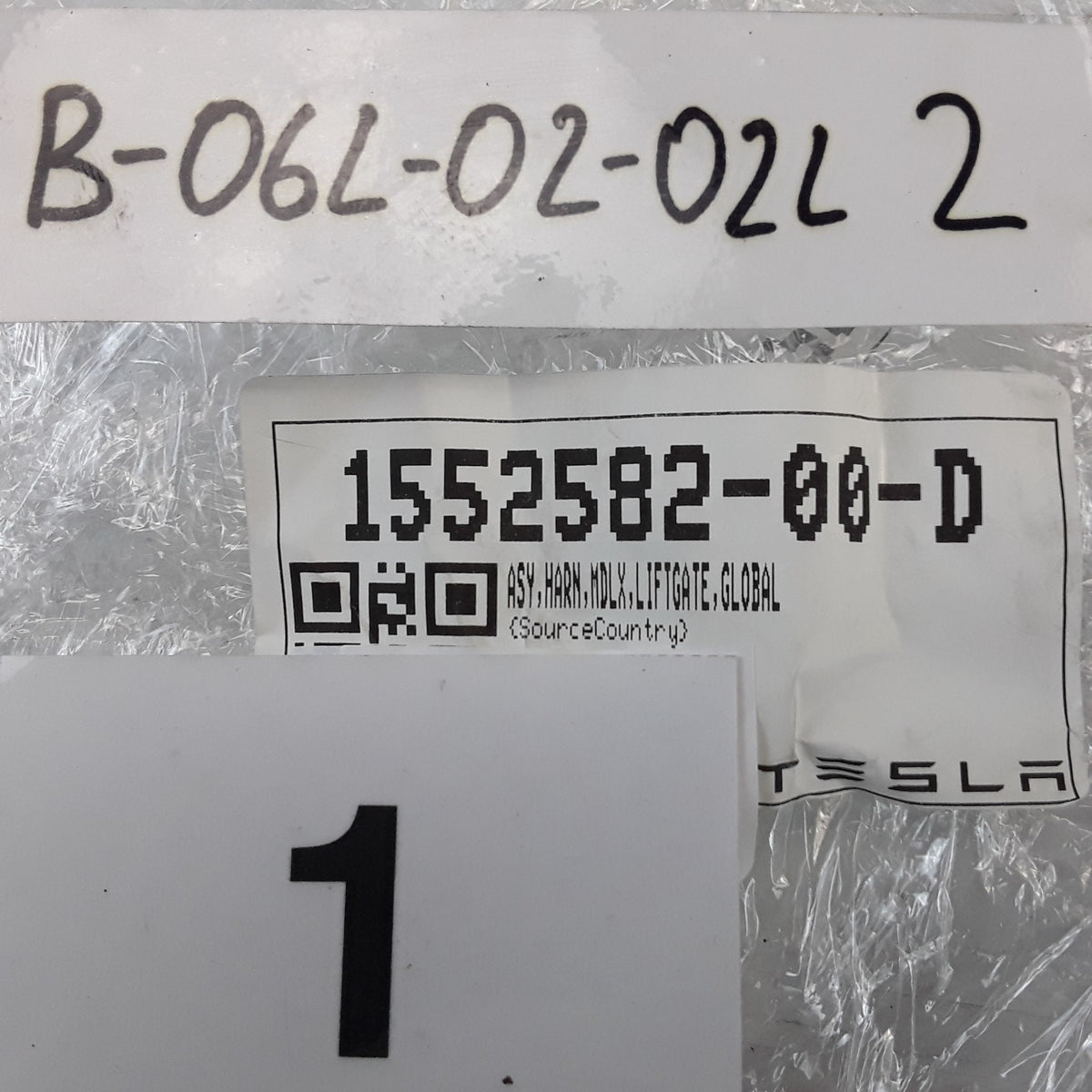 2016-2021 for Tesla Model X Liftgate Wiring Harness OEM NEW 1552582-00-D