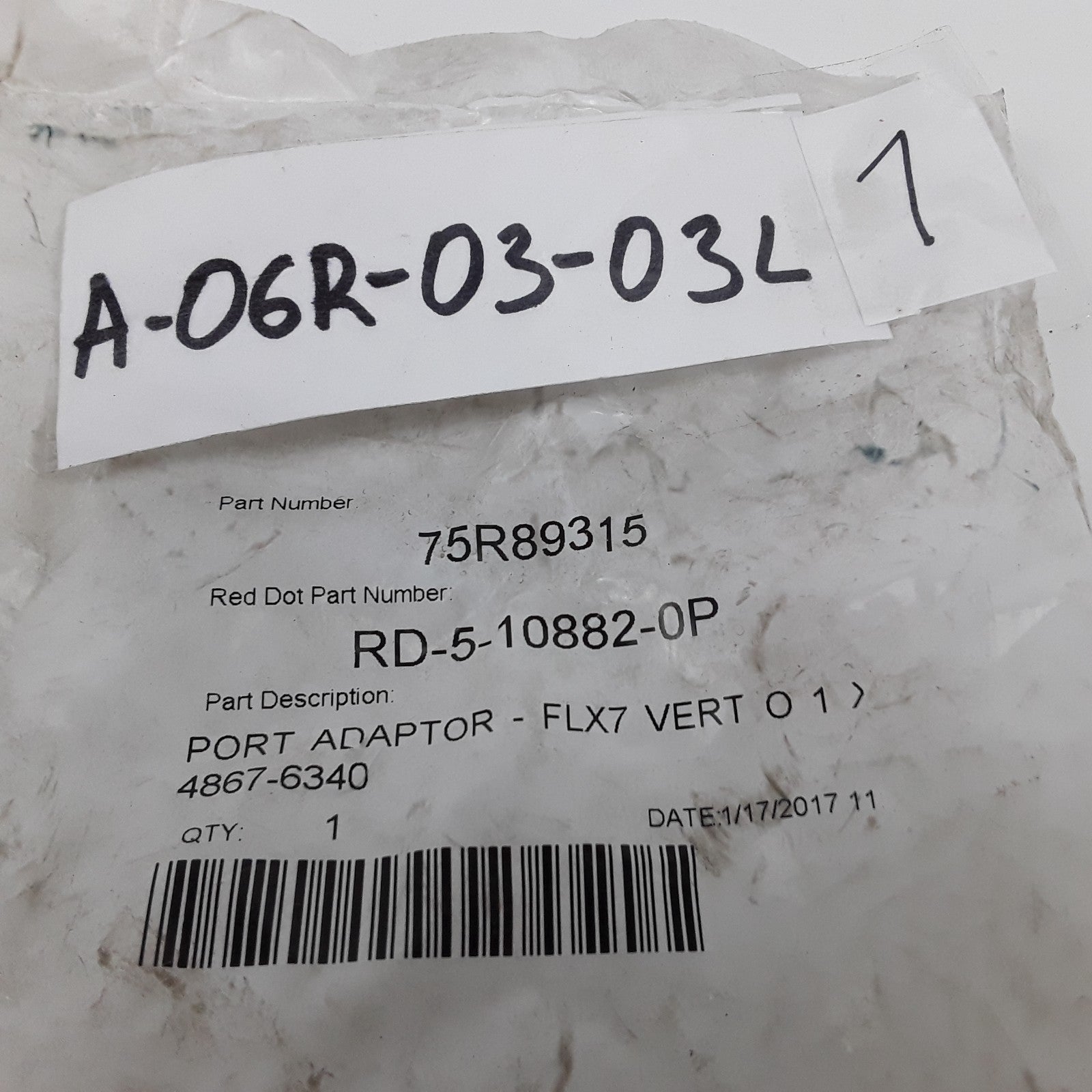 Red Dot 75R89315 Tube-O Discharge & Suction A/C Compressor Fitting Manifold FLX7