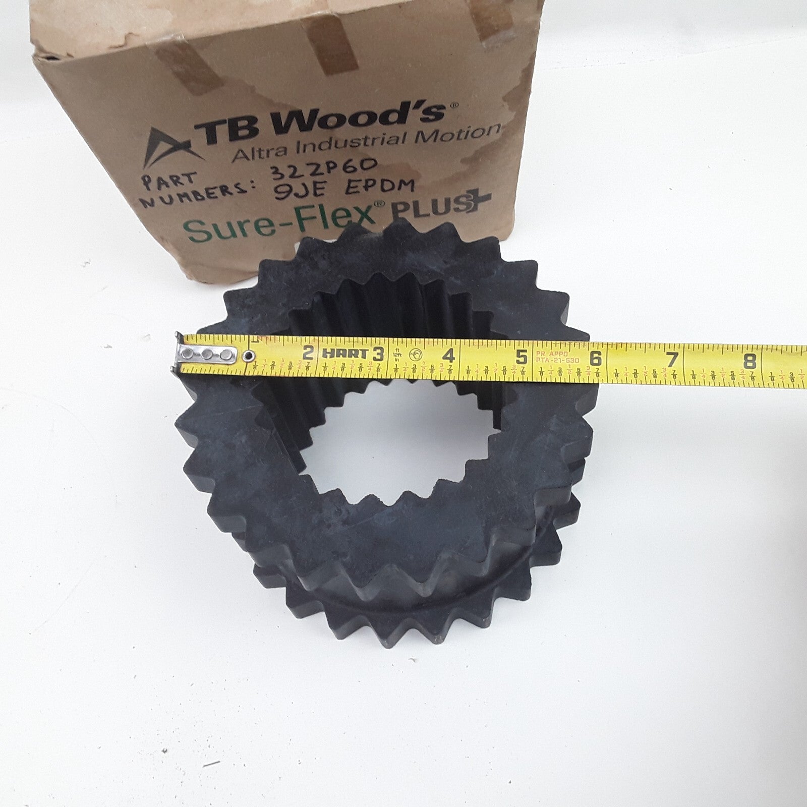 TB Woods Sure-Flex Sleeve Coupling Insert 9Je Epdm Rubber For Heavy Duty Truck