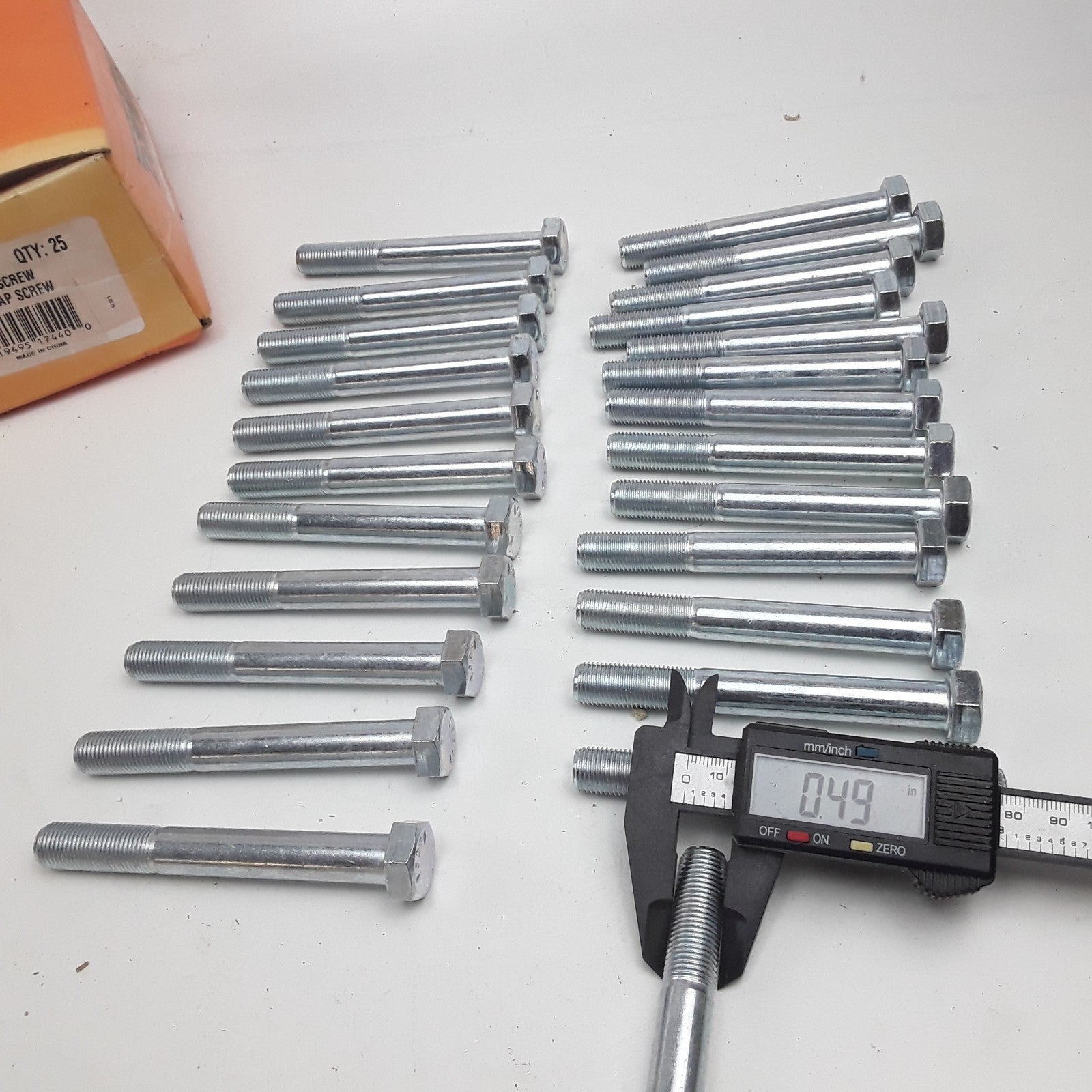 Dorman 175-440 Cap Screw-Hex Steel Head-Grade 5- 1/2-20 x 4 in Set of 25