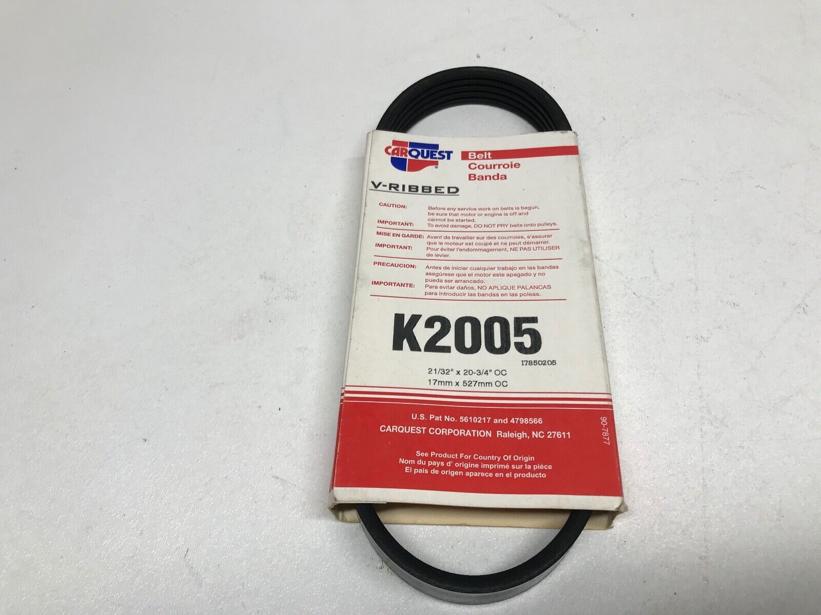 CARQUEST 200K5-Serpentine fits Belt Skylark,Beretta,Achieva,Calais,Grand Am,Prix - HotCarParts