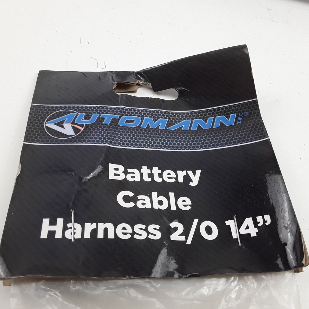 Automann 178.2014BK - Cable Batt Harness 2/0 14 In. Black Heavy Duty Performance