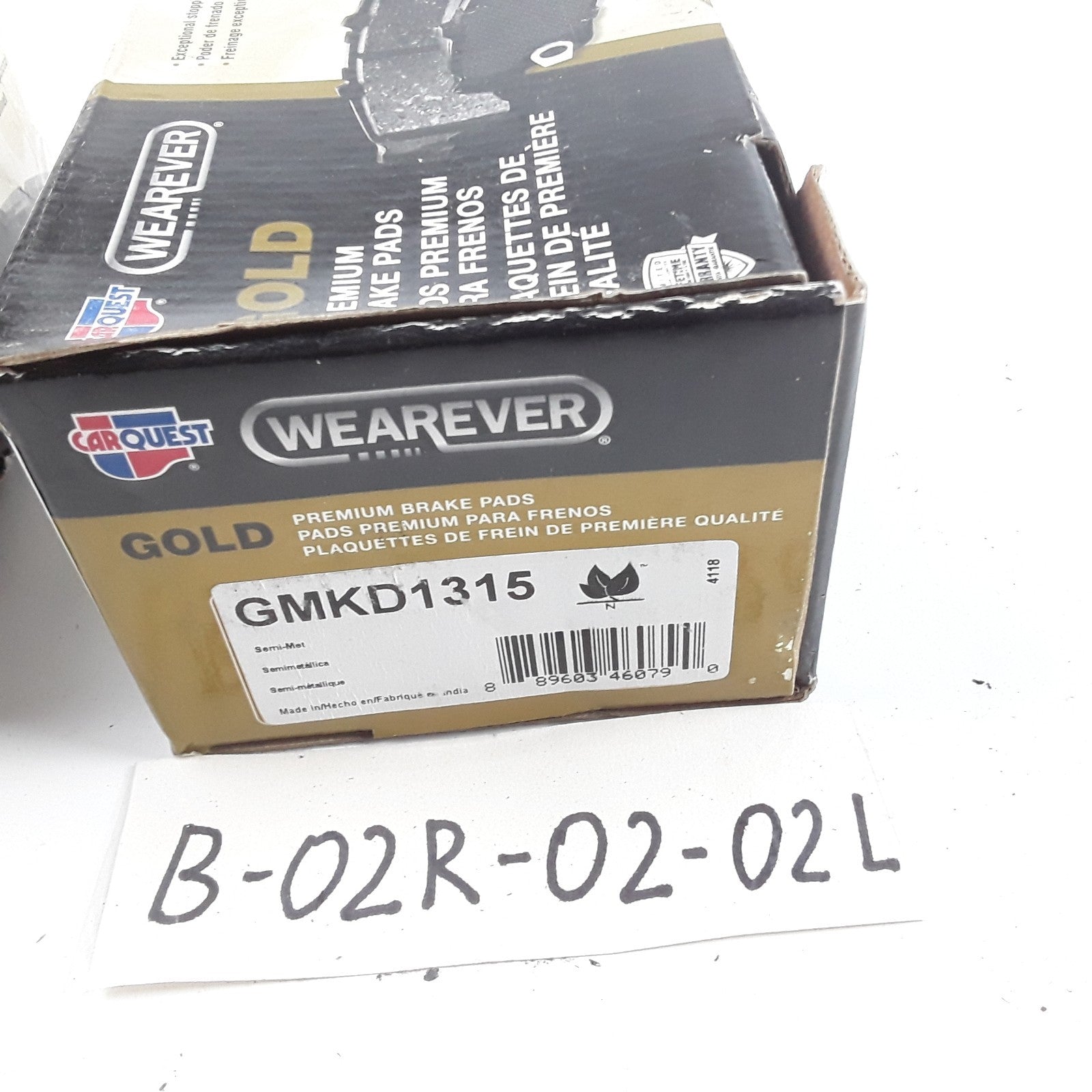 Wearever Gold GMKD1315 Rear Disc Brake Pad Set For Suzuki Reno Forenza 2007-2008