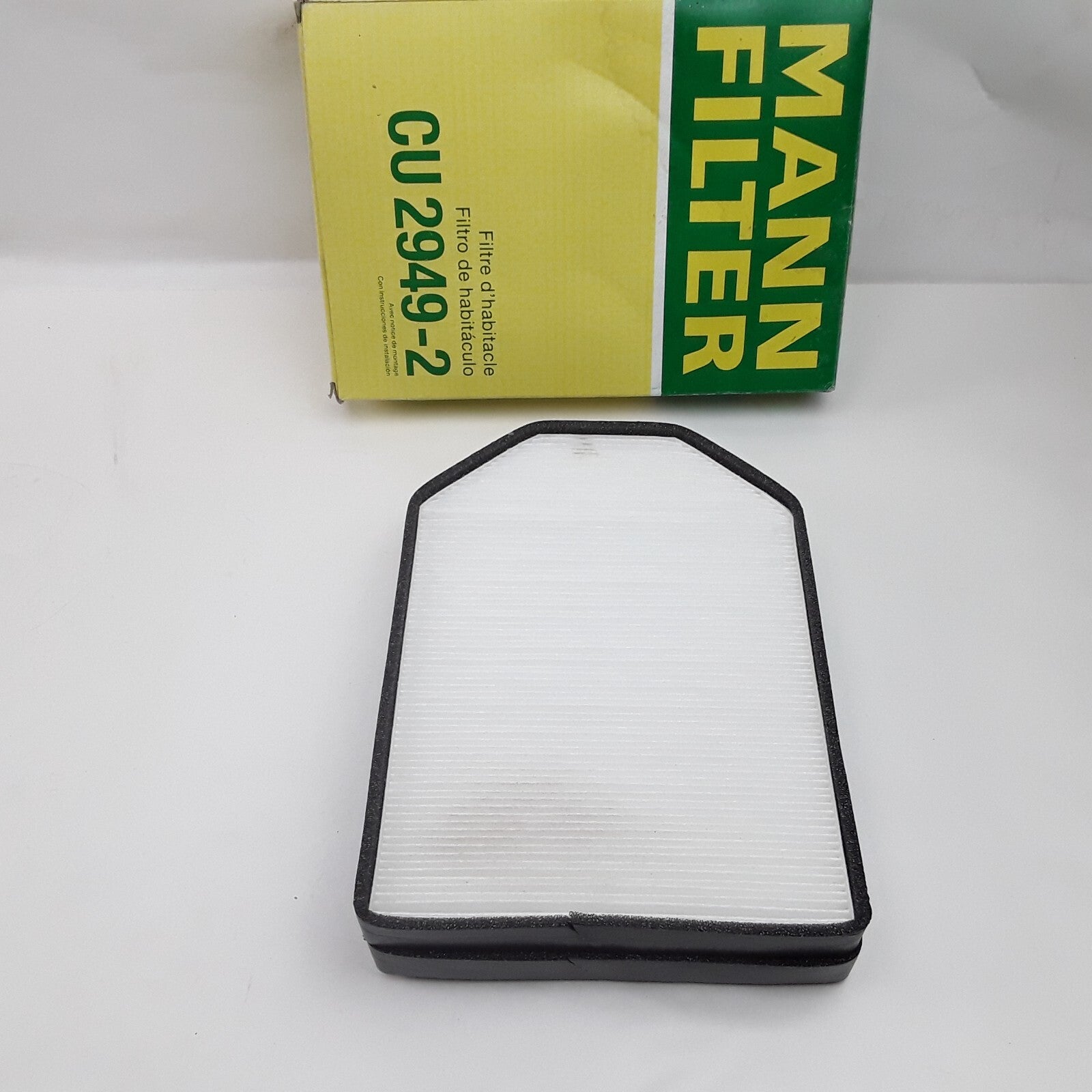 Mann-Filter CU 2949-2 Cabin Air Filter Fits Audi A8 Quattro S8 A8 (1997-2003)
