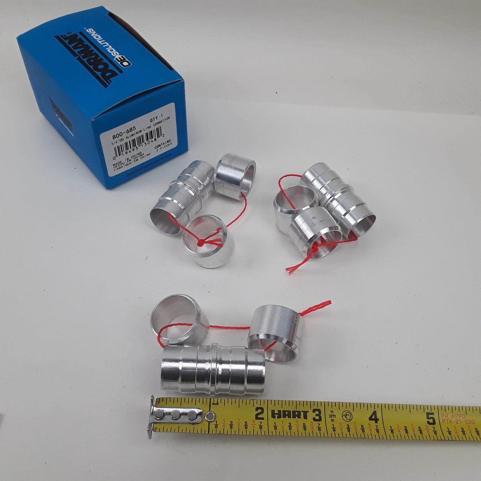 Car Truck Air Conditioning Aluminum Line Connector - 3/4 In Universal Fit