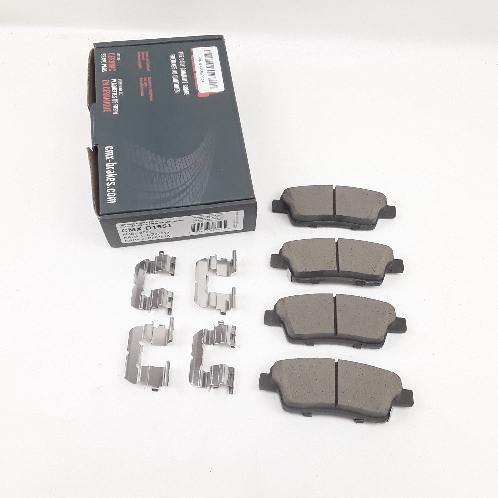 Transit CMX-D1551 Disc Brake Pad Set Fits Mini Kia Hyundai Genesis (2010-2017)