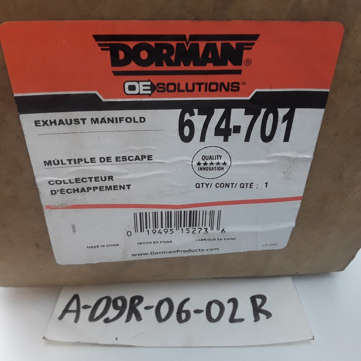 Dorman 674-701 Exhaust Manifold Fits Jeep Liberty (2002 2003 2004) 3.7L-V6