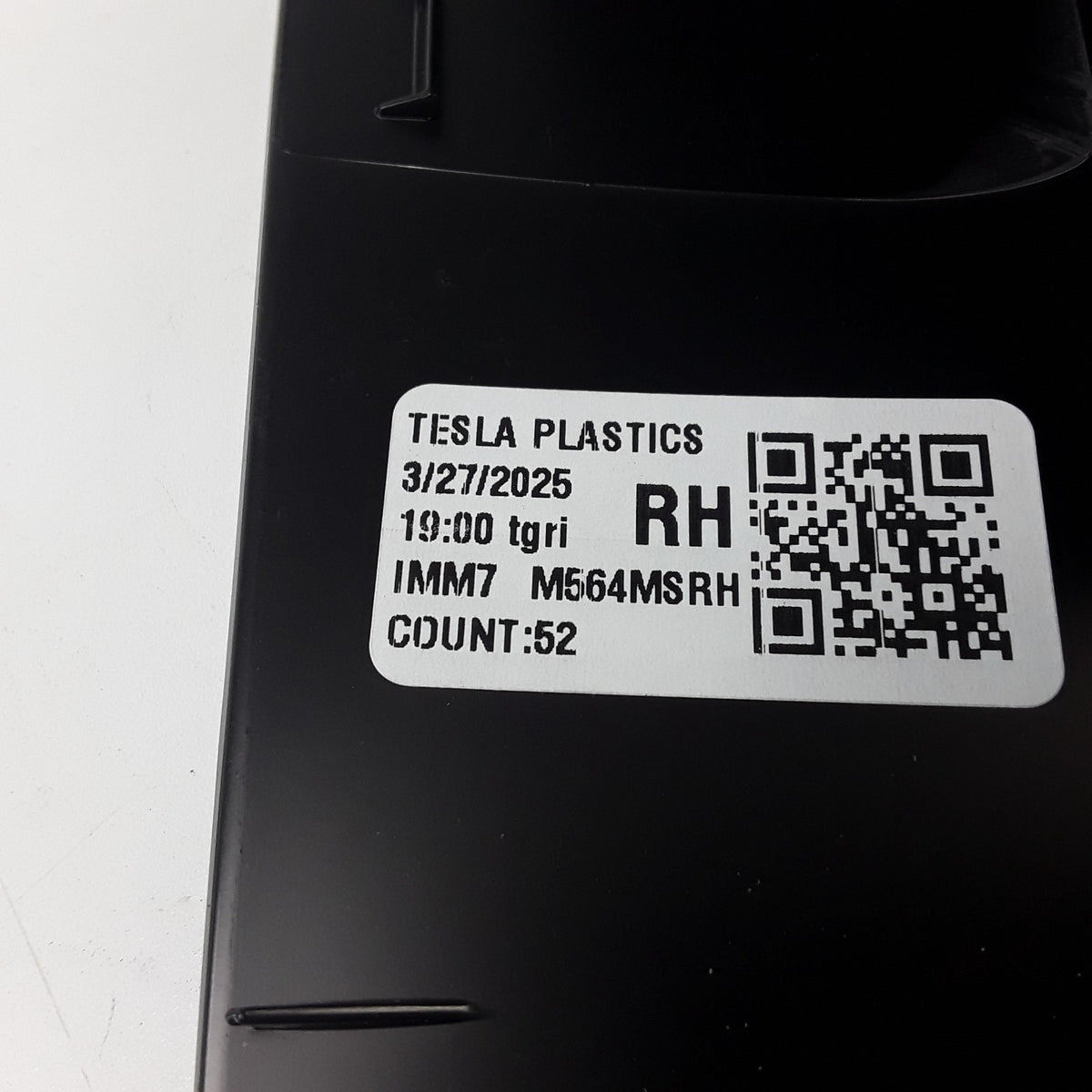 1622236-00-A RH Side Exterior Mirror Skull Cap Cover Unpainted Tesla Model S OEM