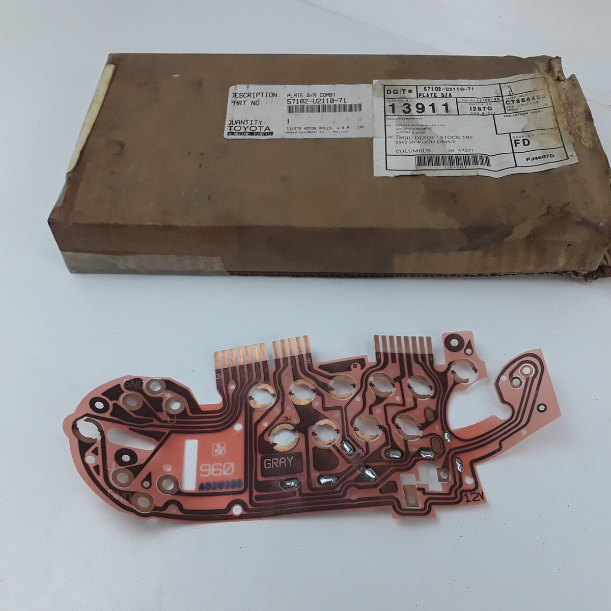 Plate Sub-Assembly Combi For Toyota Forklifts 62-6FDU20, 62-6FDU25, 62-6FDU30