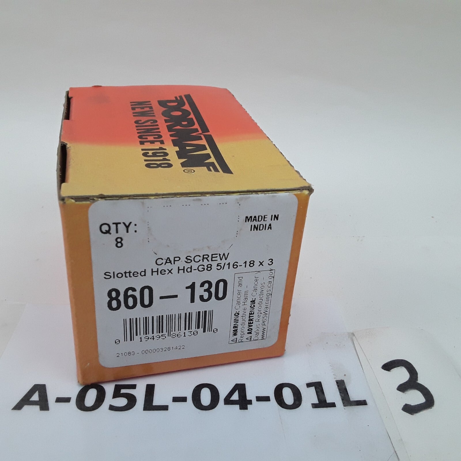 Multipurpose Car Truck Bolt Cap Screw-Hex Head-Grade 8- 5/16-18 x 3 In Pack of 8