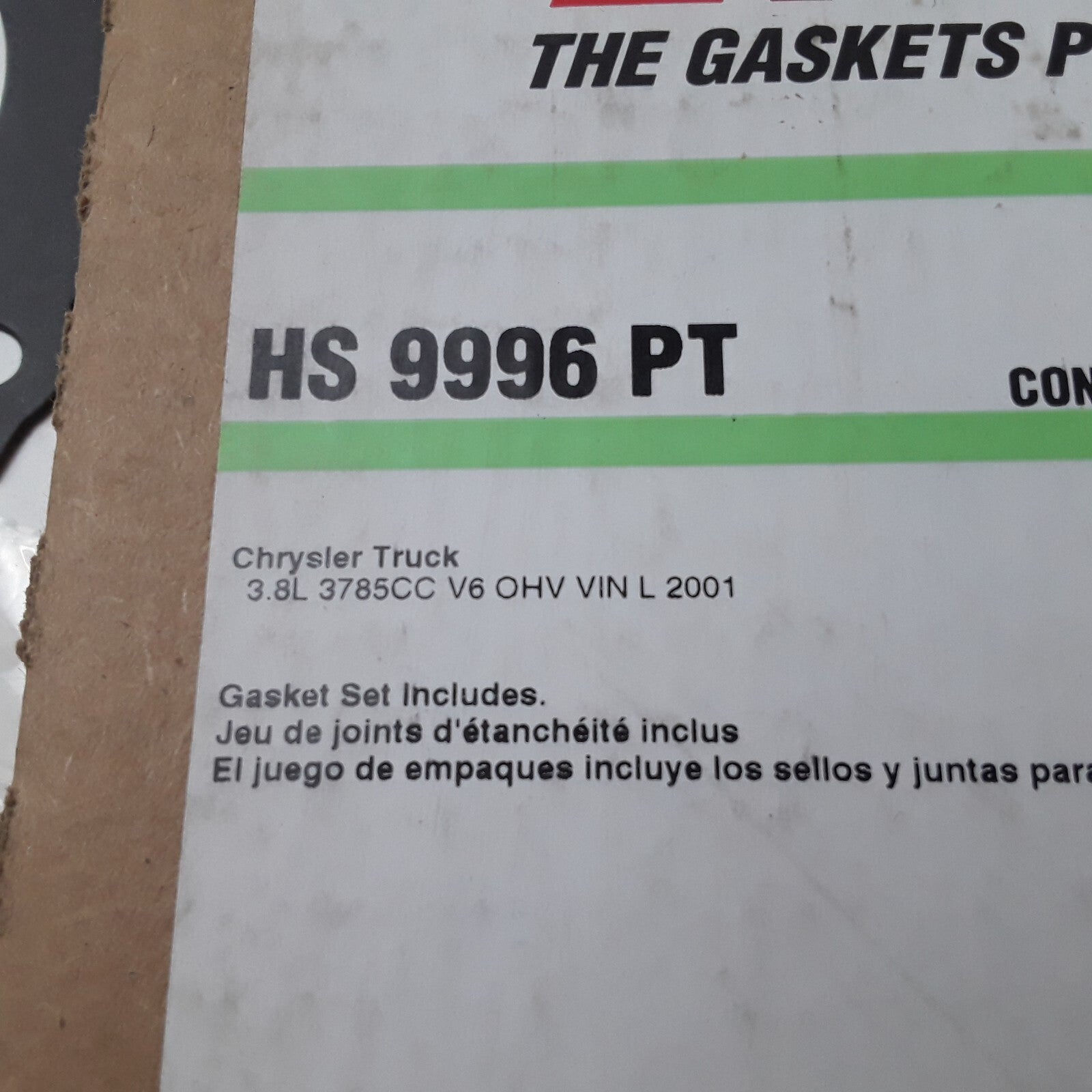 Engine Cylinder Head Gasket Set Fits Chrysler Town & Country Grand Caravan 2001