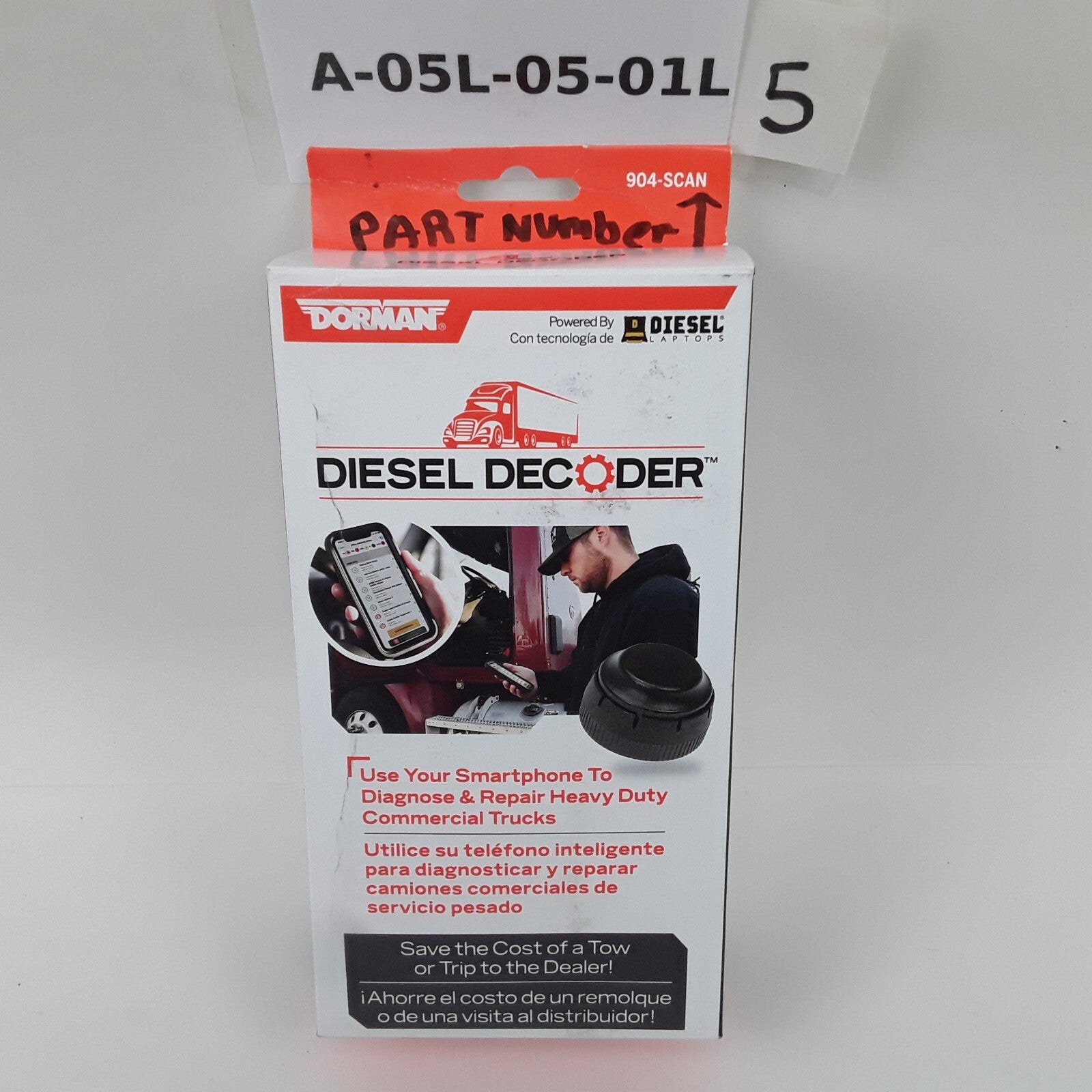 Dorman 904-SCAN Diesel Decoder Scan Tool Smartphone Diagnostic & Repair