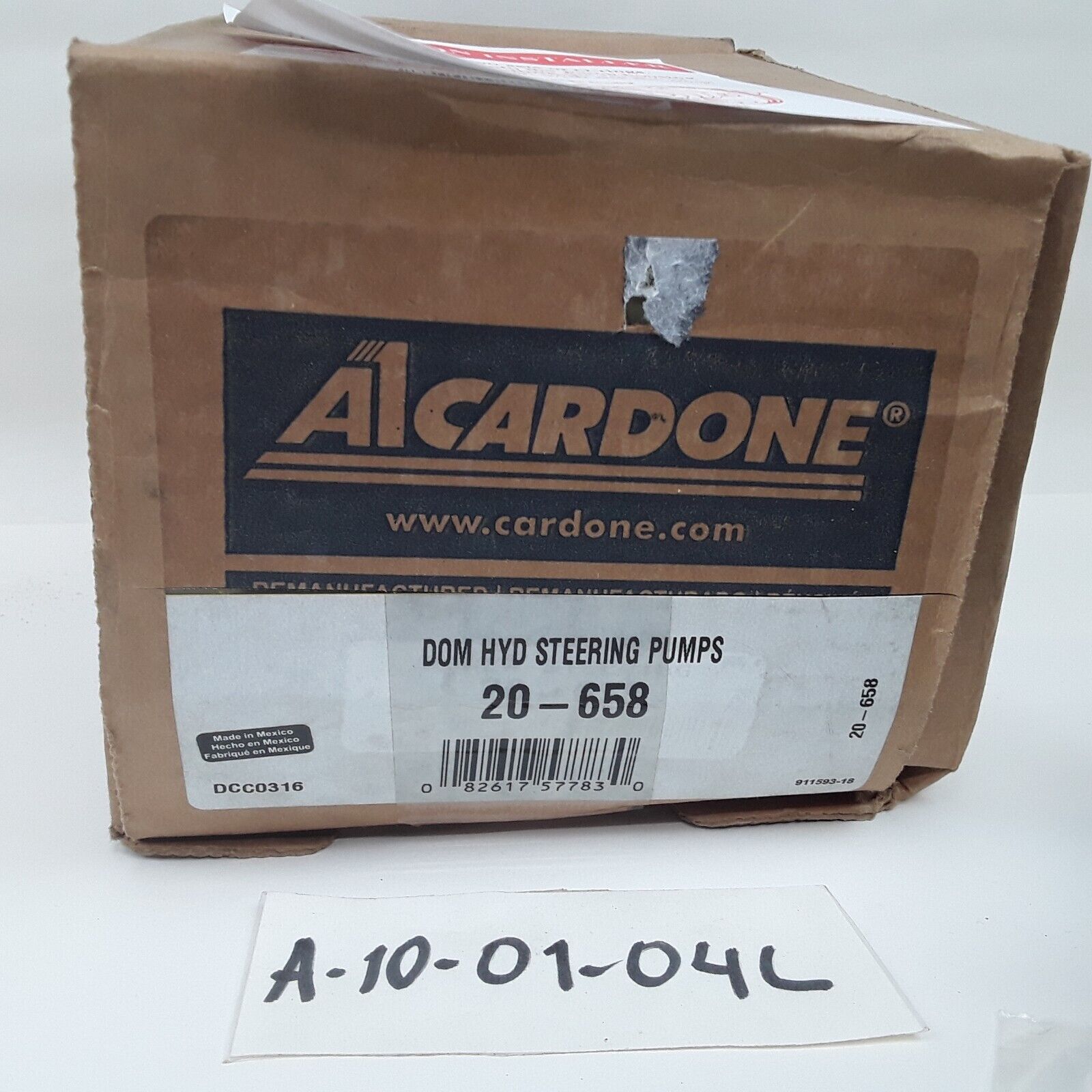 Cardone 20-658 Power Steering Pump Reman For 82-85 Buick Century 82-83 Skylark