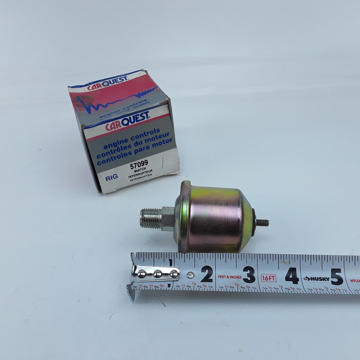 Engine Oil Pressure Switch For Automotive or Marine Applications Carquest 57099