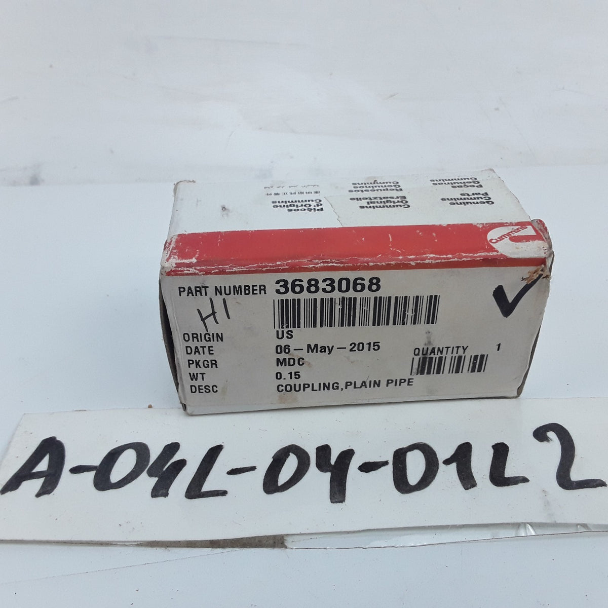 Cummins 3683068 Plain Pipe Coupler Assembly Fits Cummins Multiple Application
