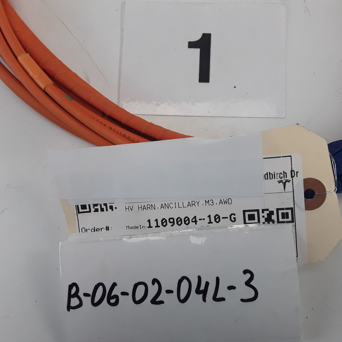 17-25 Tesla Model 3 Y High Voltage Ancillary Wiring Harness 1109004-10-G OEM NEW