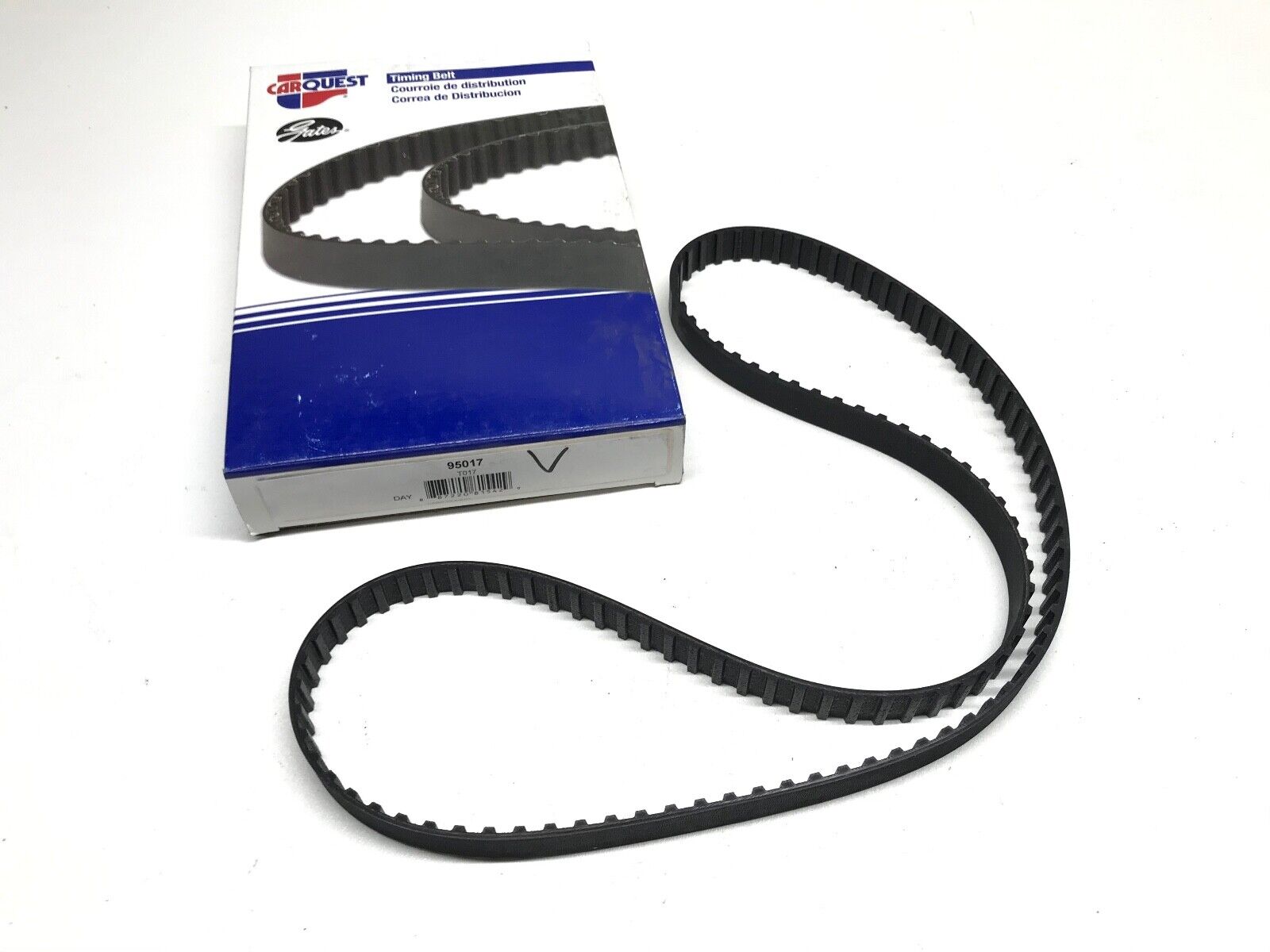Engine Timing Belt CARQUEST 95017 / T017 for Audi, Dodge, Porsche, Plymouth, AMC - HotCarParts