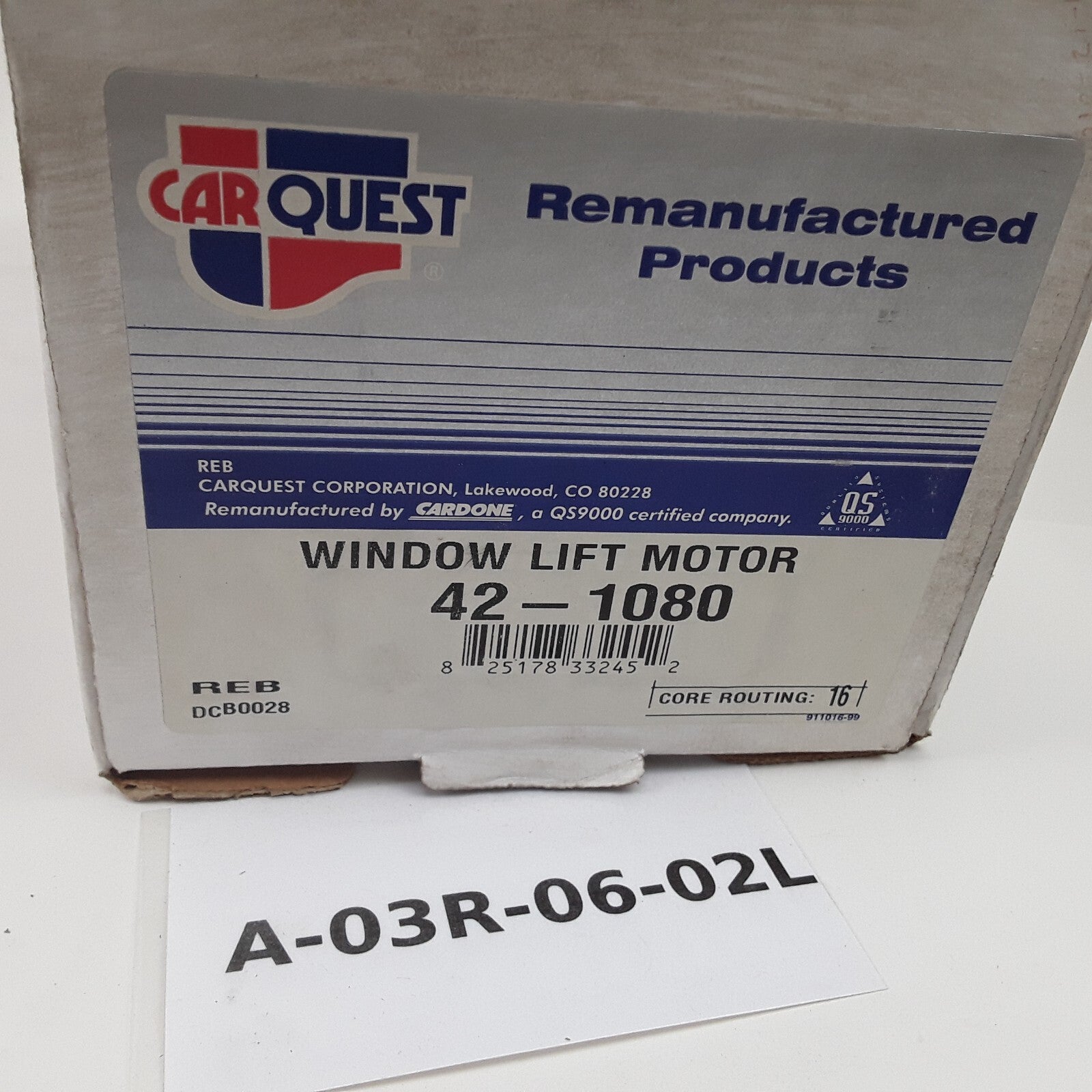 Carquest CNM 42-1080 Power Window Lift Motor For Heavy Duty High Performance Car