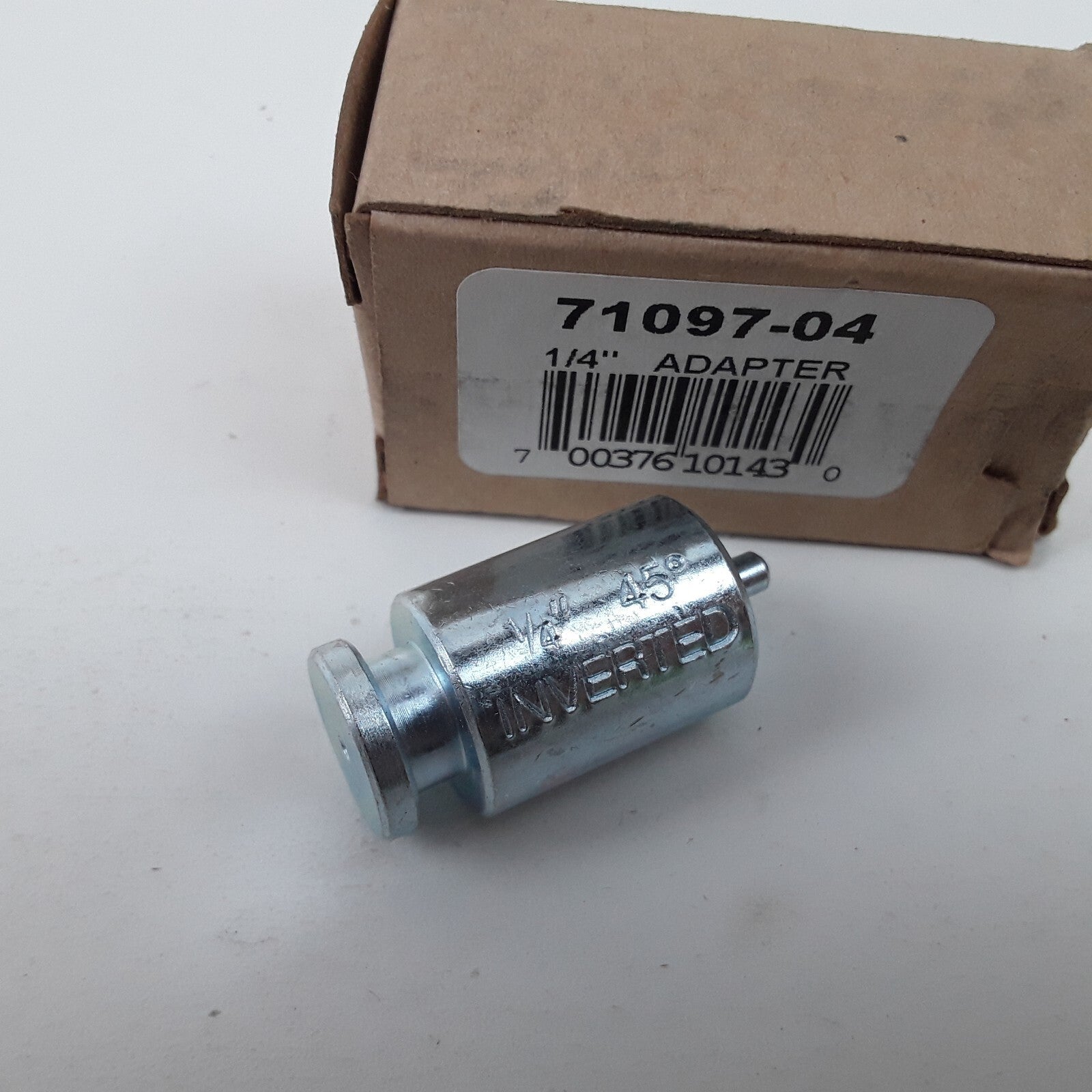 Mastercool 71097-04 1/4" 45 Degree & Double Flaring Adapter Inverted Heavy Duty