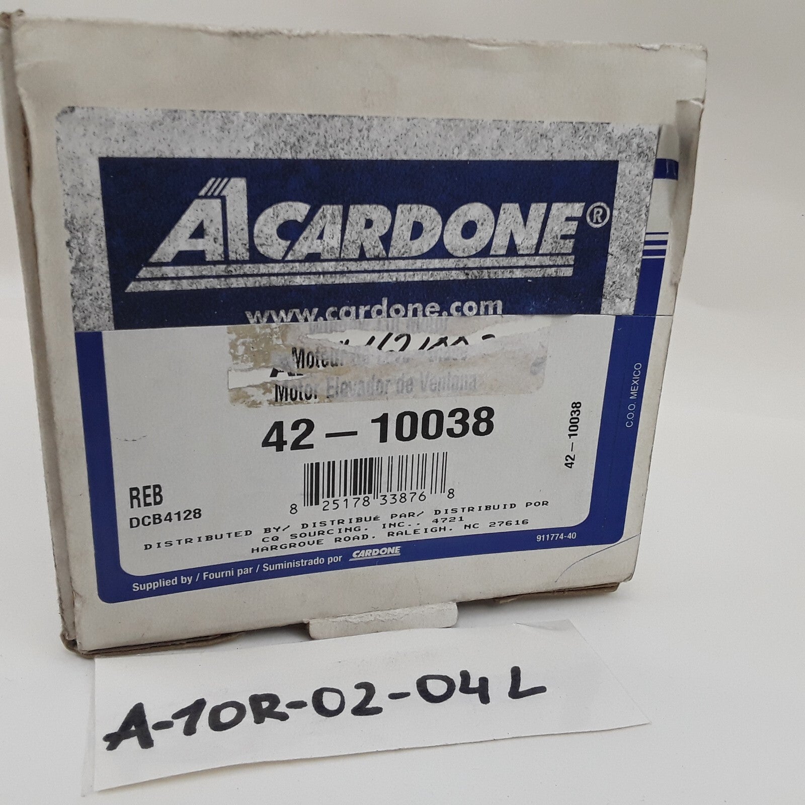 Cardone 42-10038 Front Left Power Window Motor Reman For Pontiac G6 2006-2009
