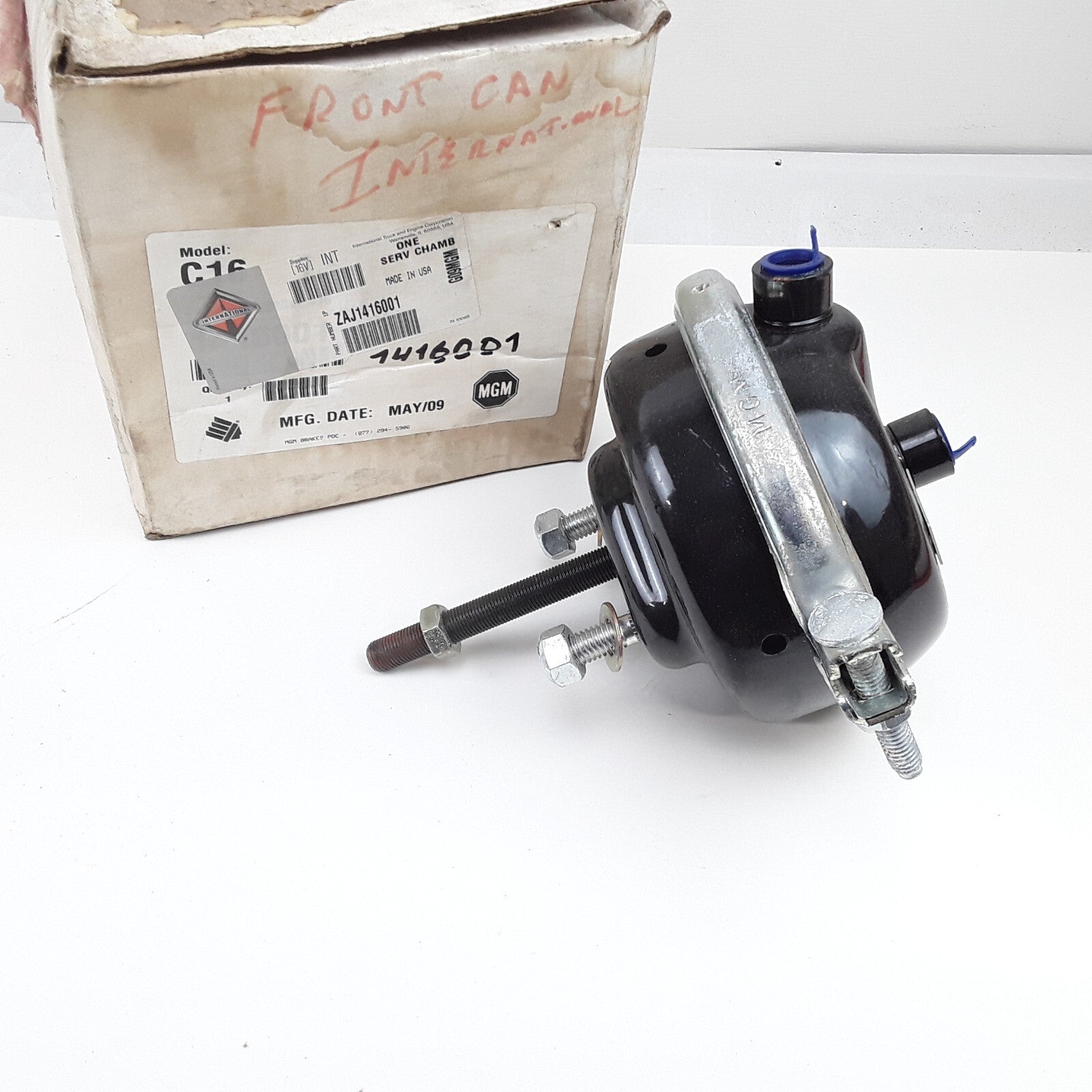 MGM 1416001 Air Brake Chamber - 1416 Series, 2.25" Stroke, Size 16 Model C16