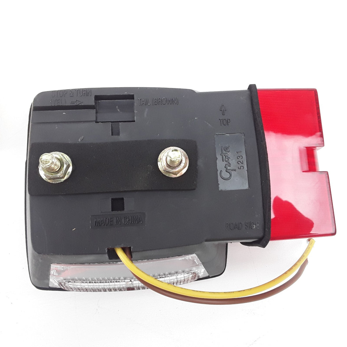 Left Stop Tail Lighting Kit For Trailers Over 80in S/T/T w/ License Window & C/M